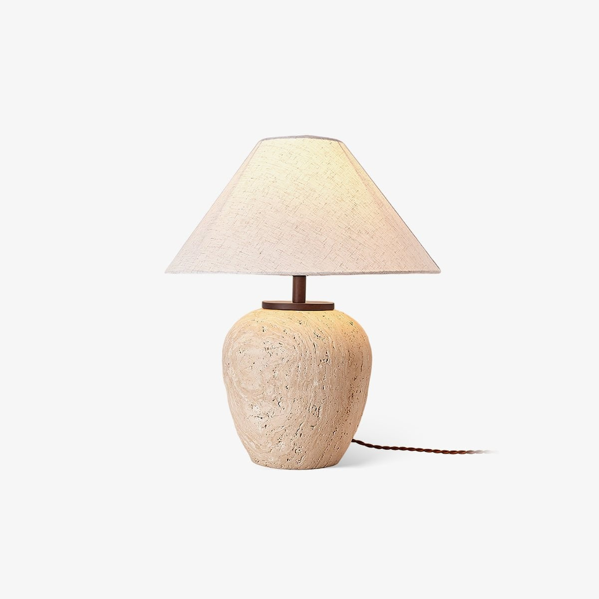 Aoji Travertine Table Lamp