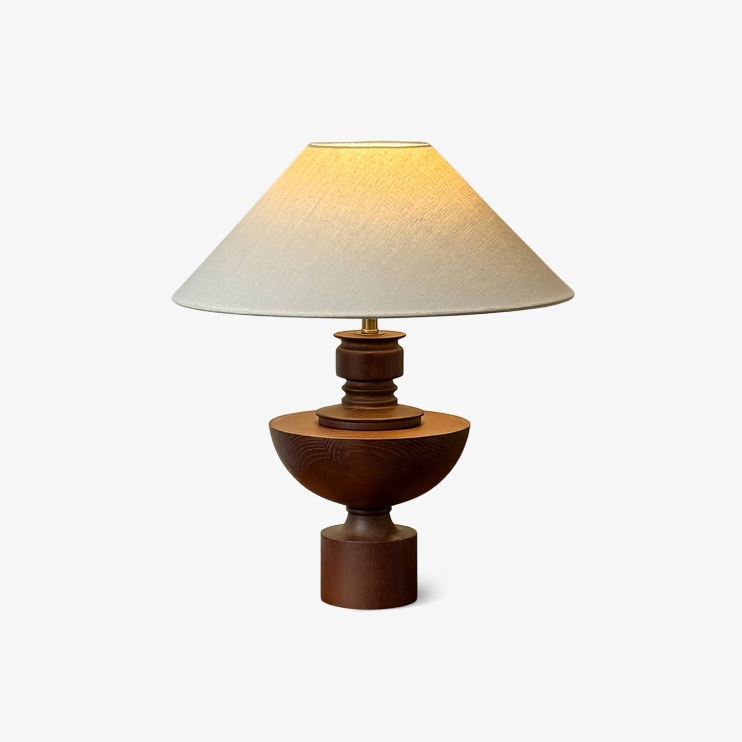 Helios Wooden Vase Table Lamp