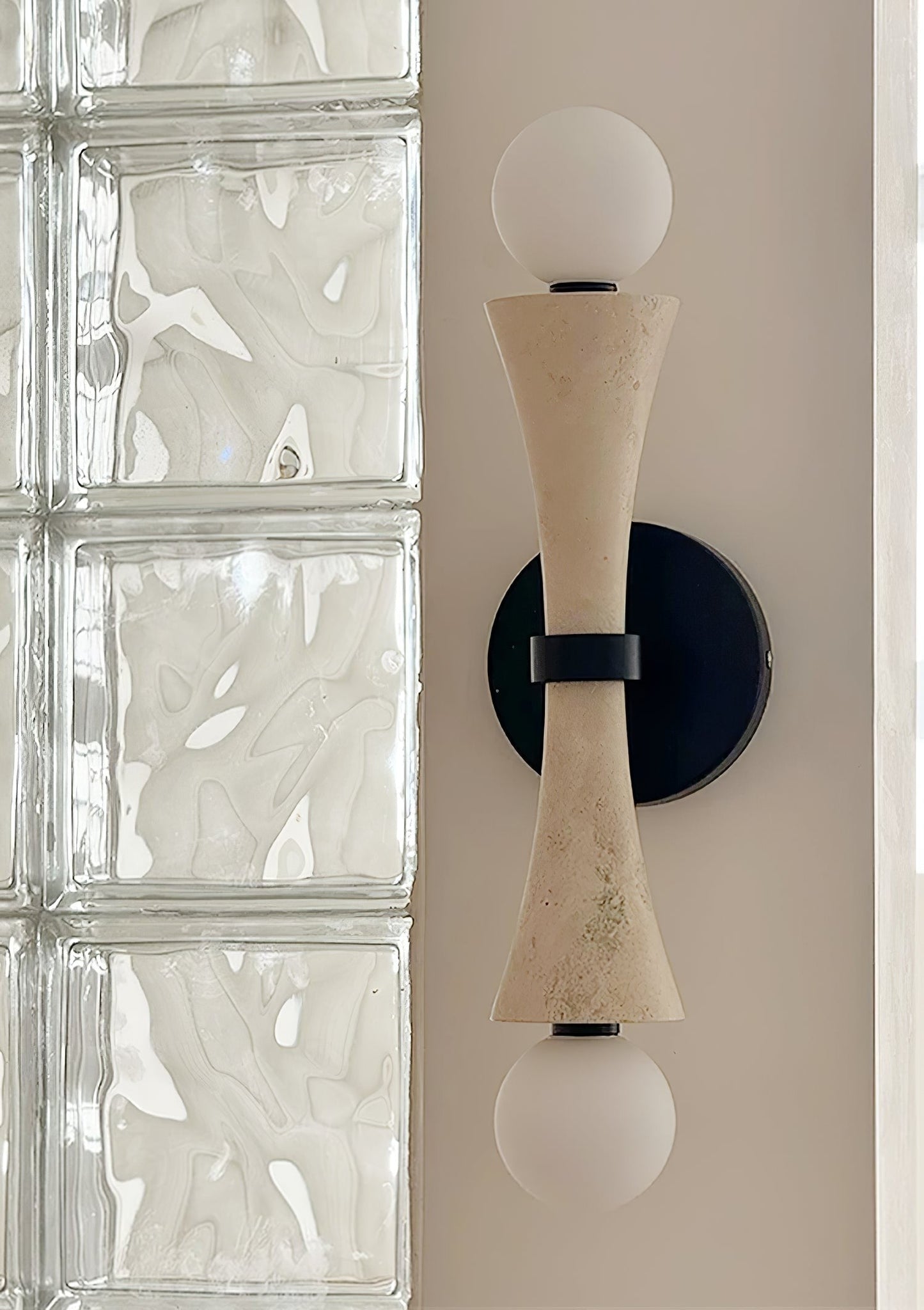 Obel Travertine Wall Sconce