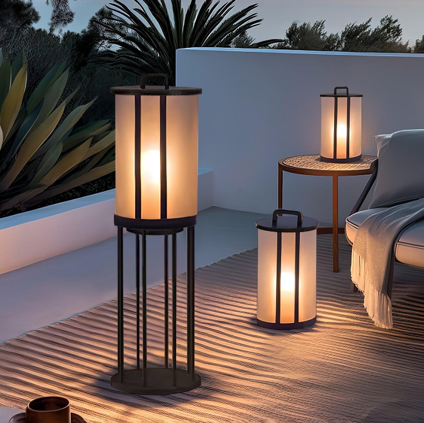 Acrylic Pillar Outdoor Lantern Light