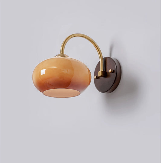 Amber Dome Wall Light