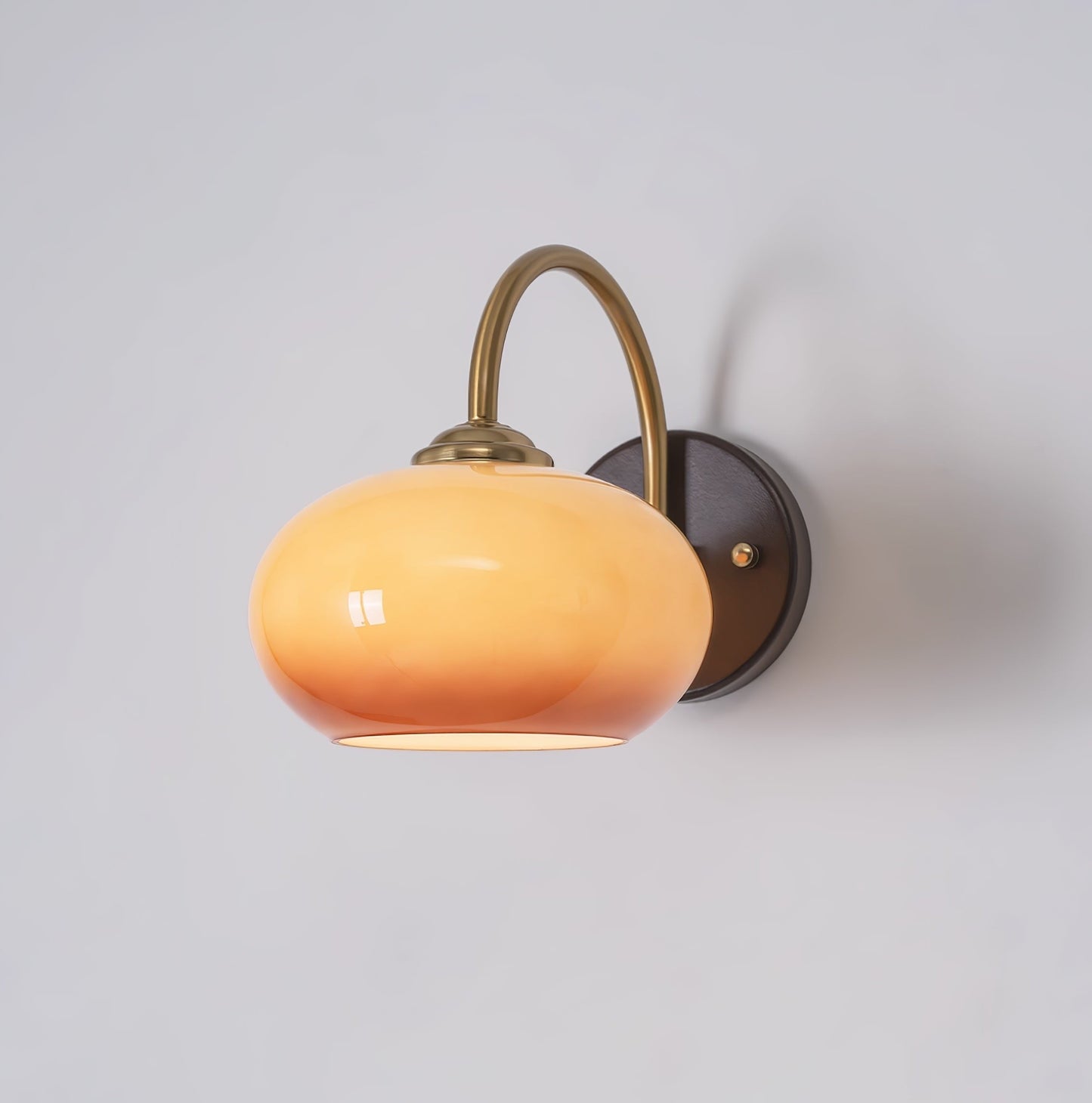 Amber Dome Wall Light