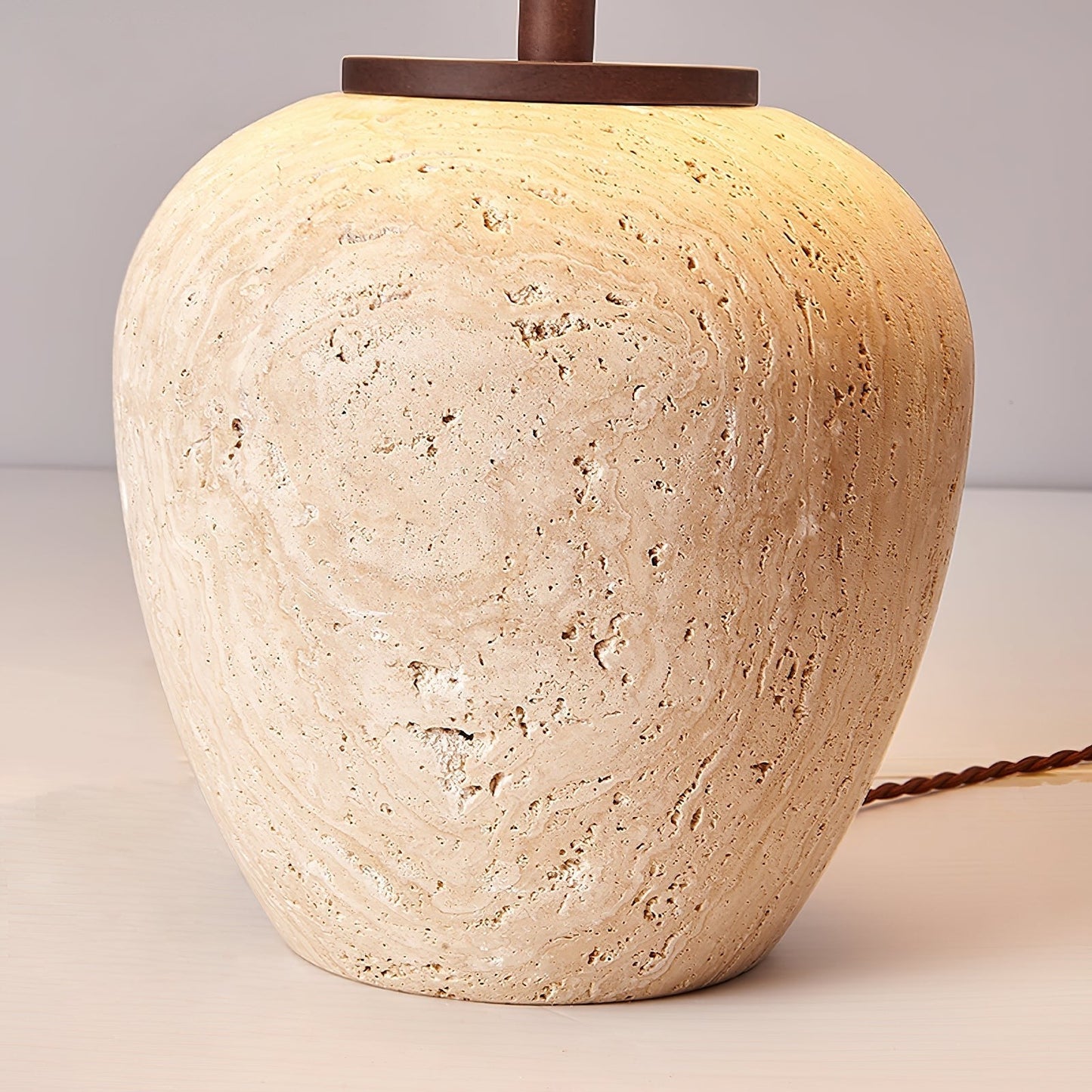 Aoji Travertine Table Lamp