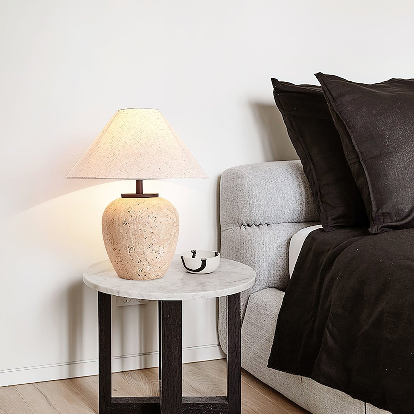 Aoji Travertine Table Lamp