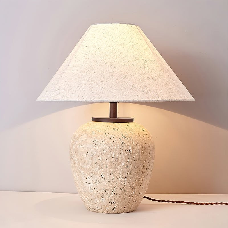 Aoji Travertine Table Lamp