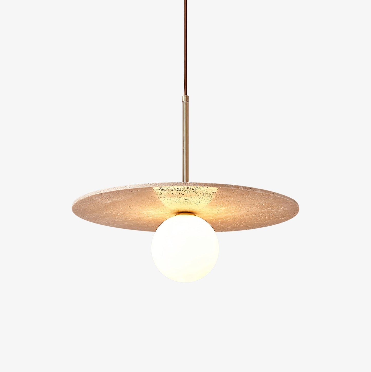 Celestial Travertine Pendant Light