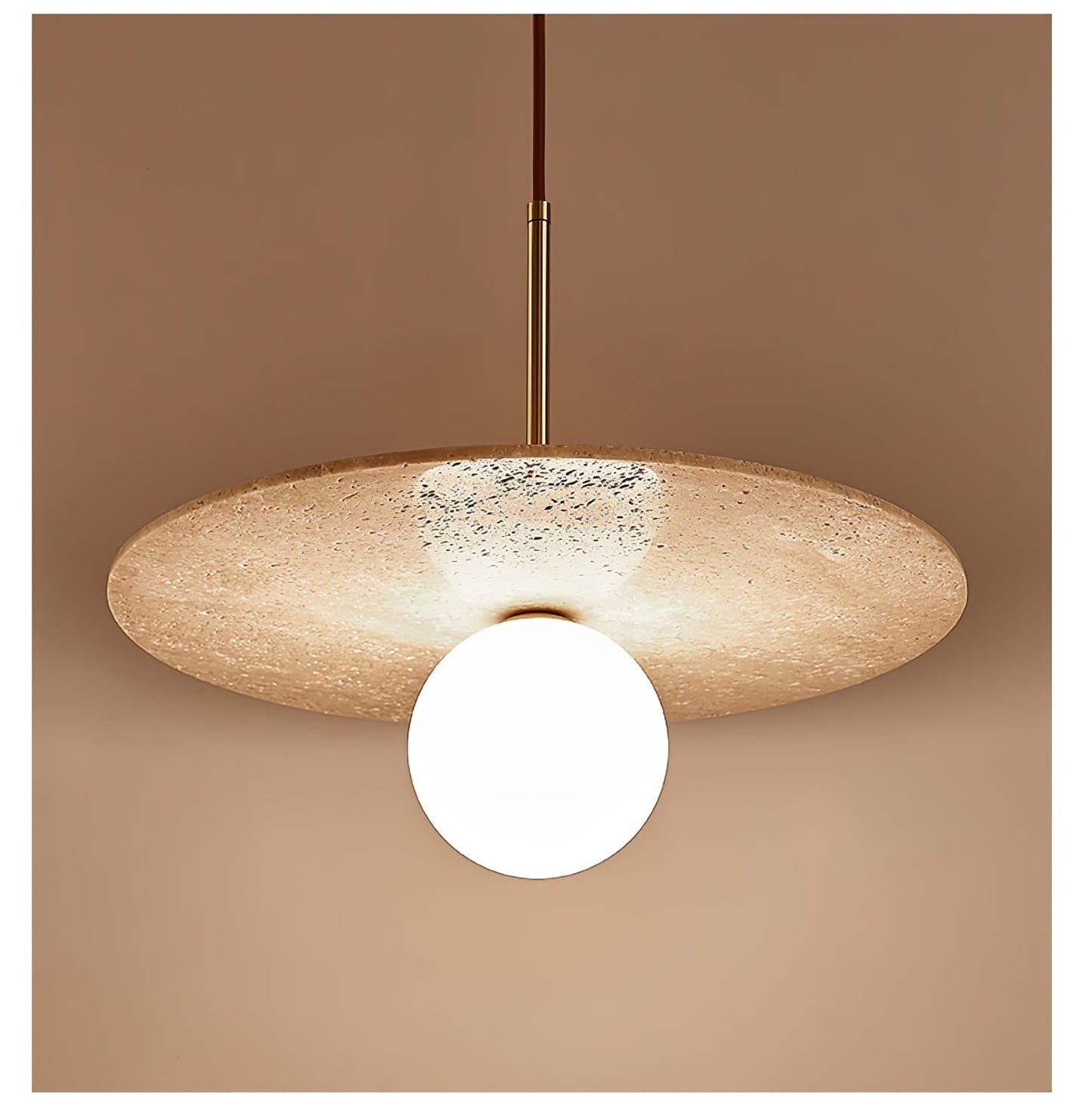 Celestial Travertine Pendant Light