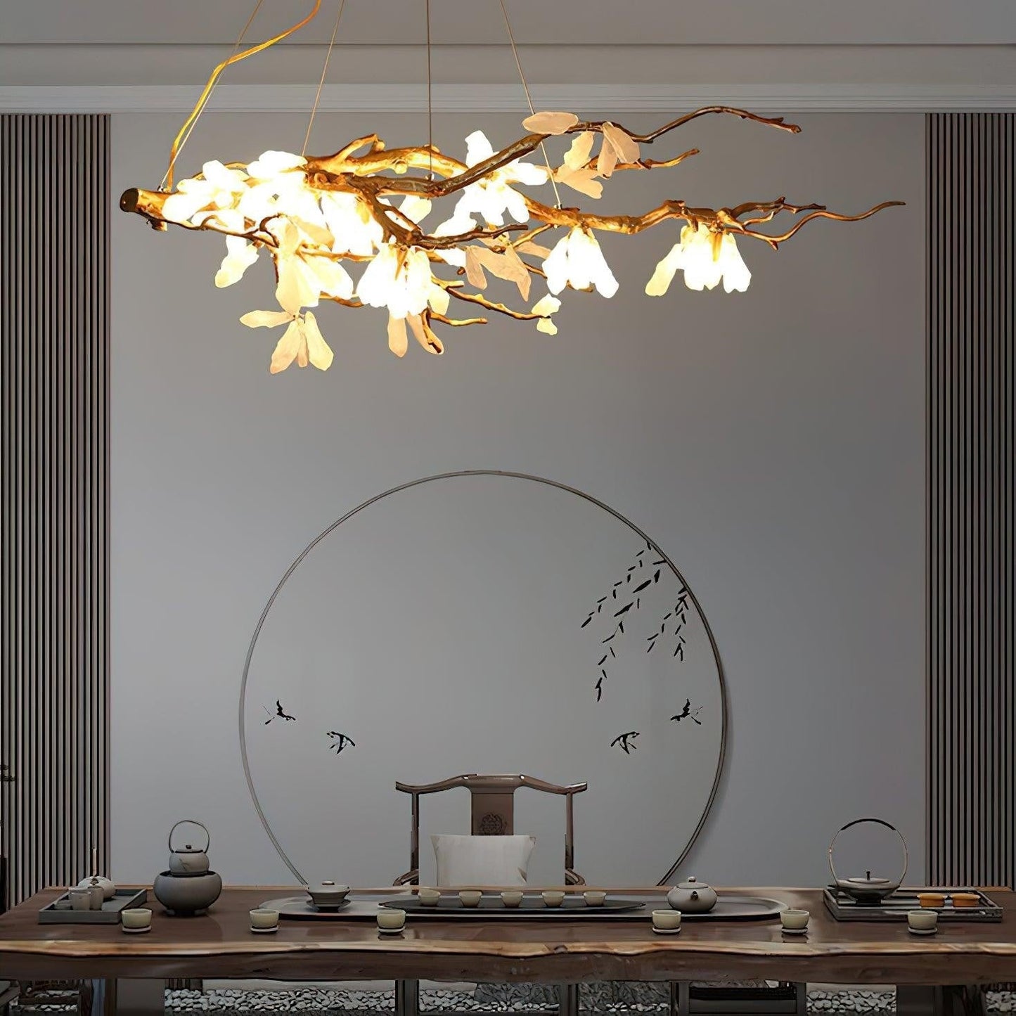 Crushed Stone Nature Chandelier