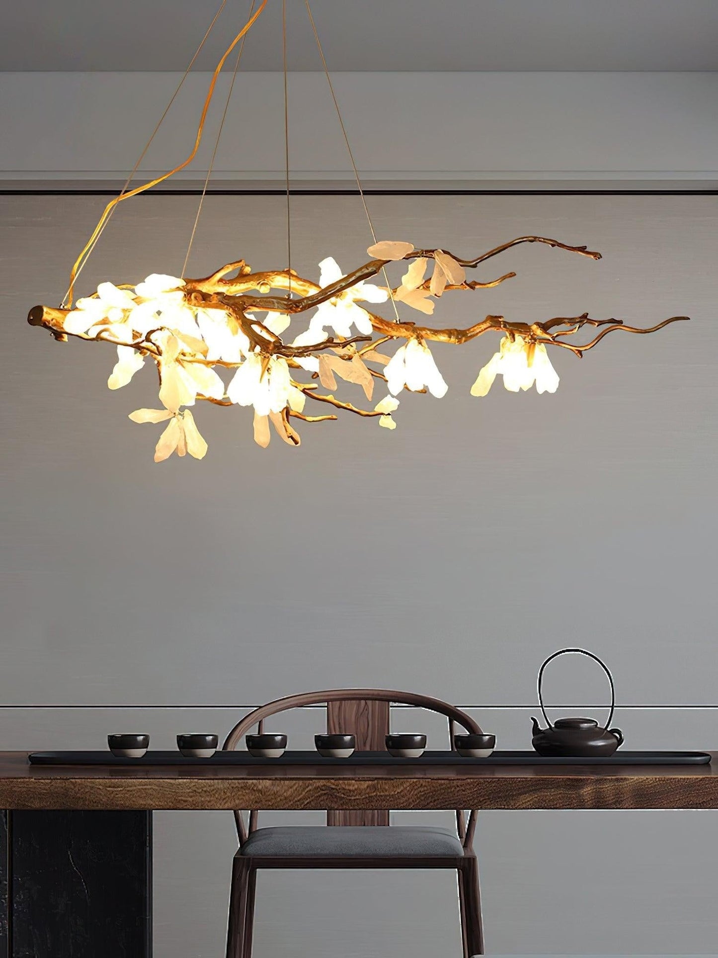 Crushed Stone Nature Chandelier