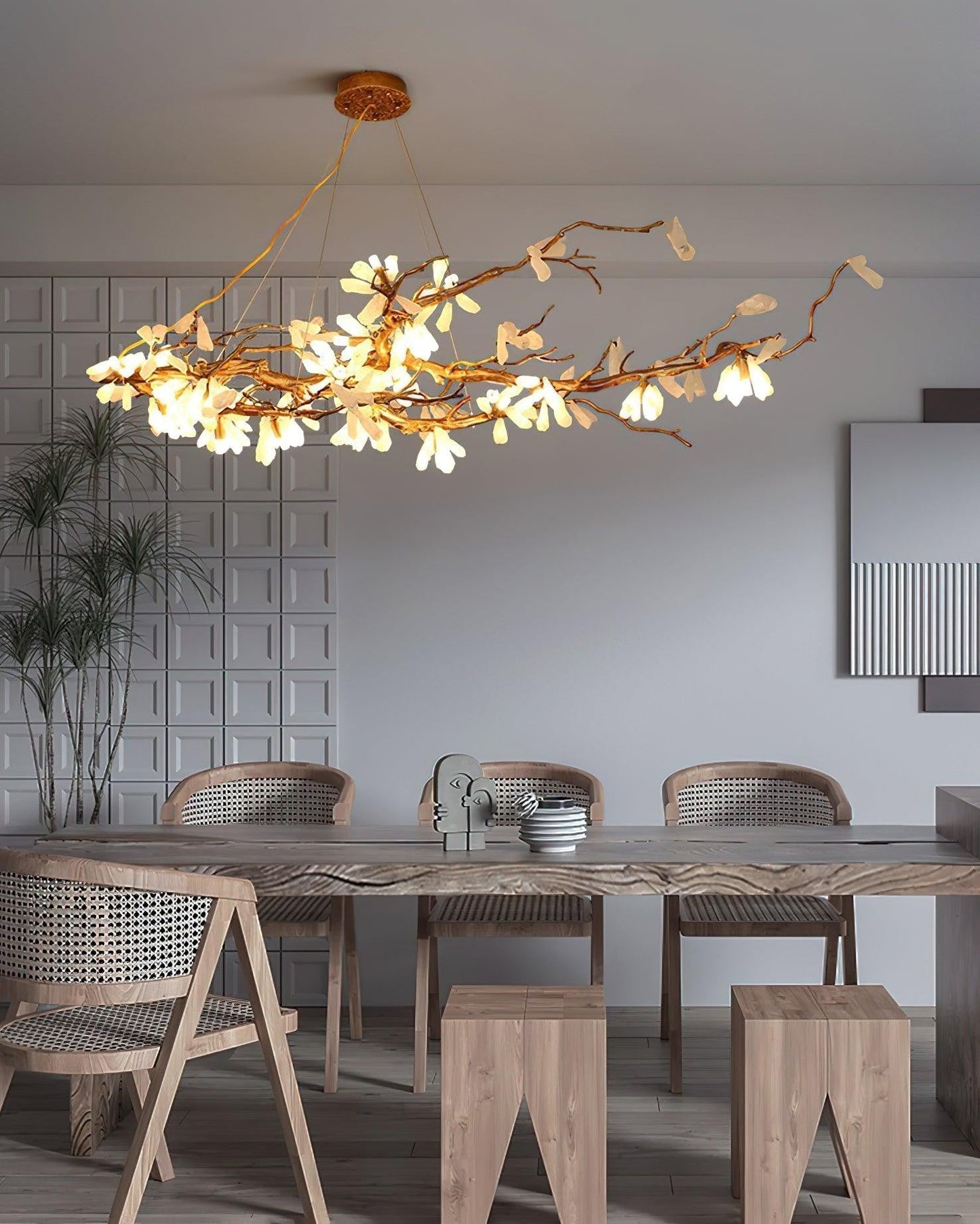 Crushed Stone Nature Chandelier