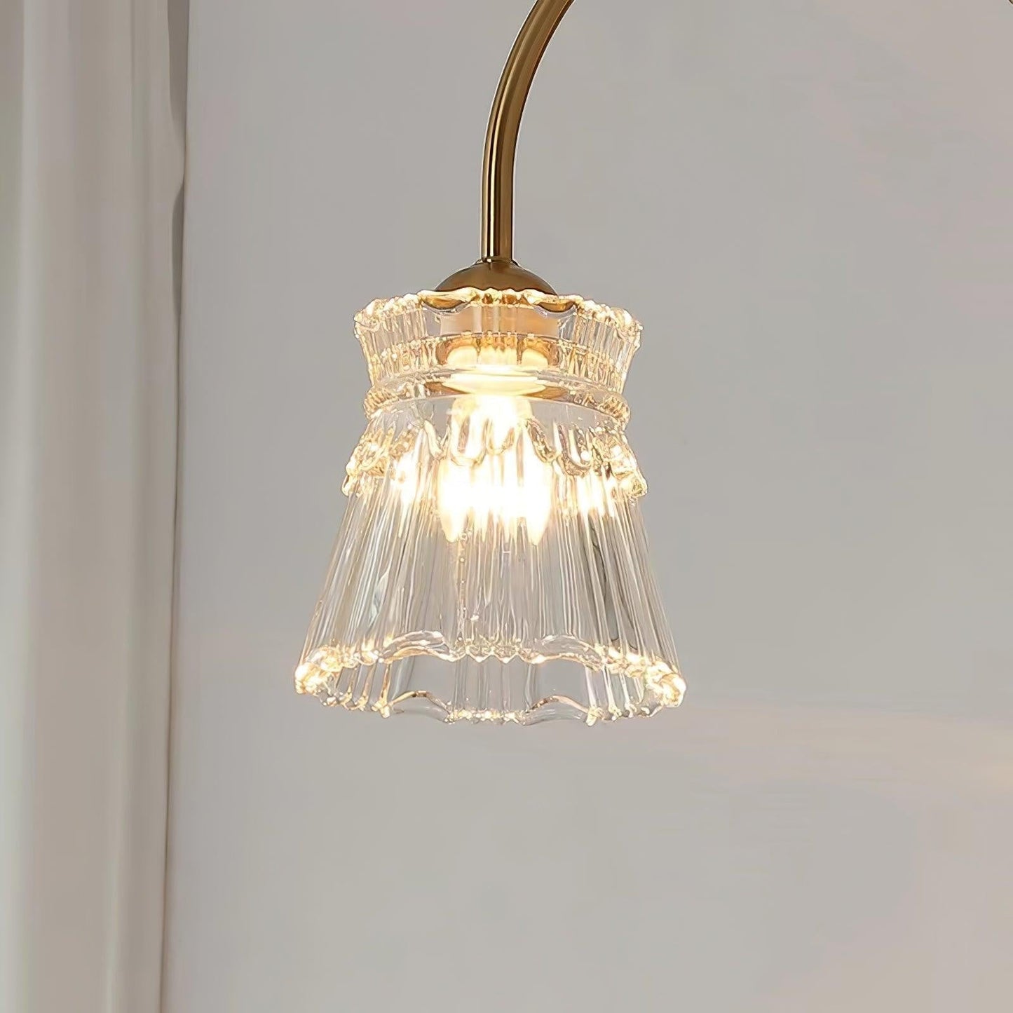 Frosted Crystal Cascade Chandelier