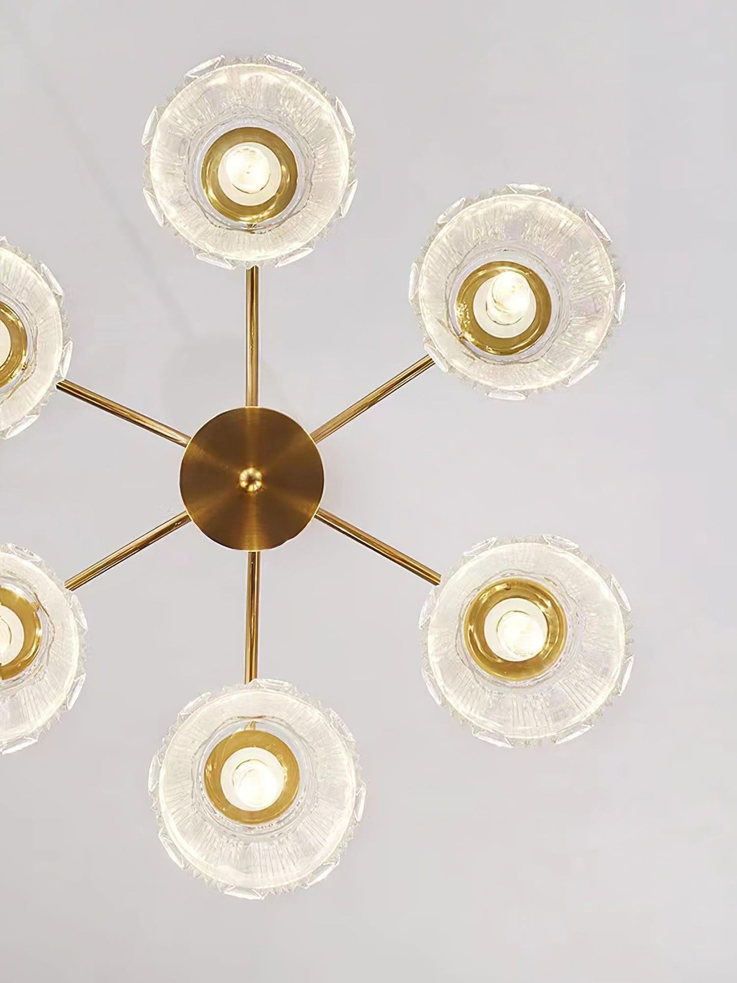 Frosted Crystal Cascade Chandelier