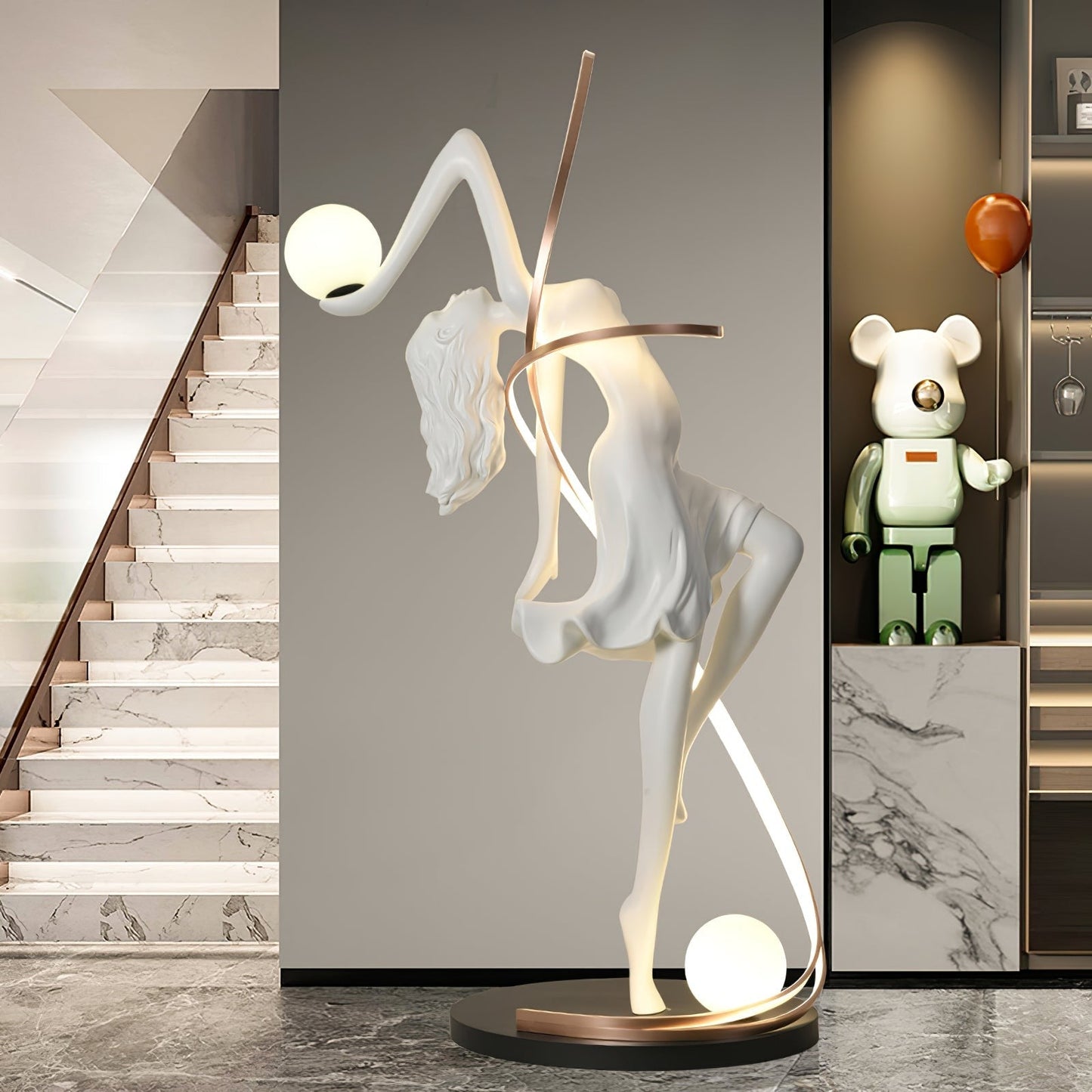 Goddess Sculpture Floor Light