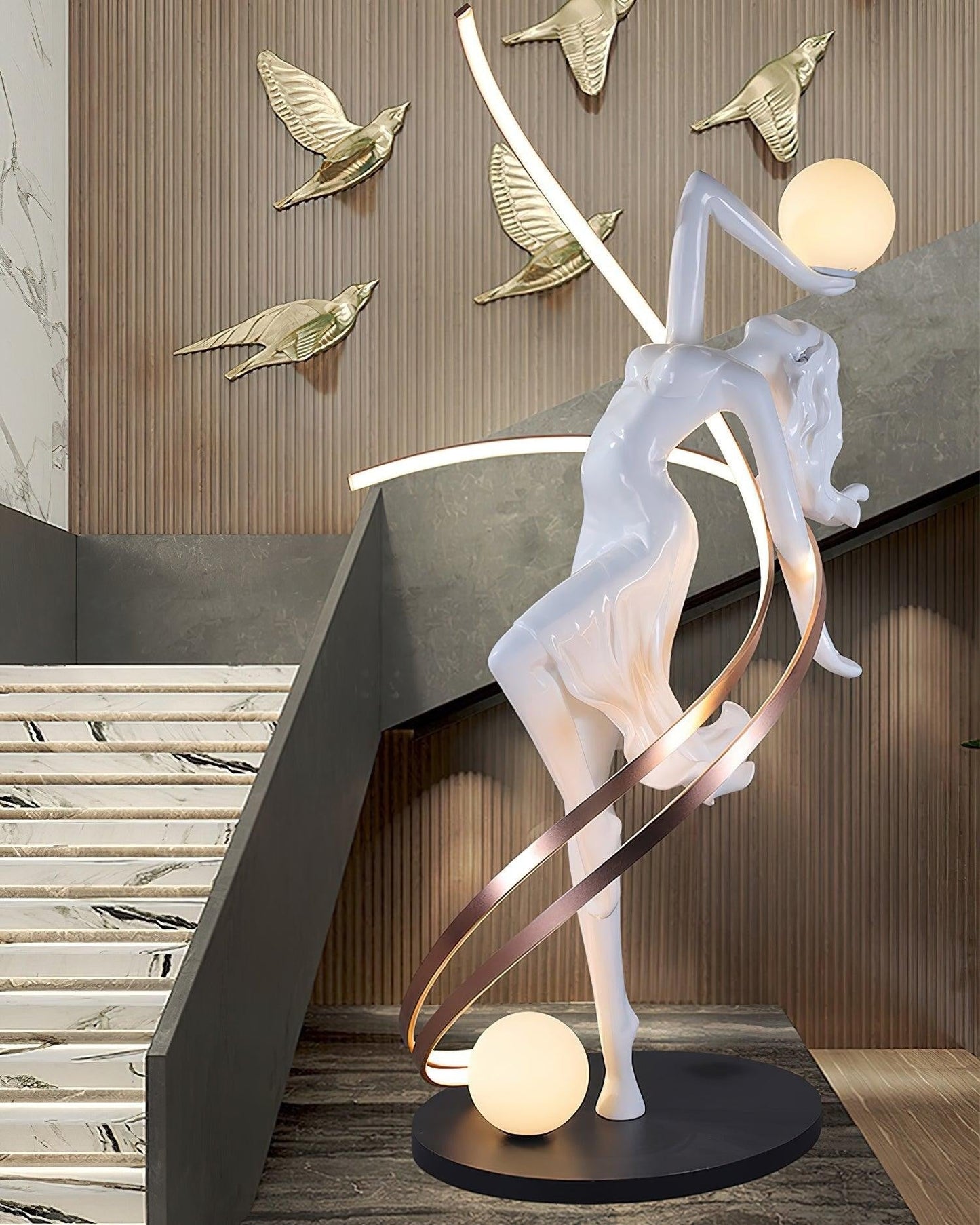 Goddess Sculpture Floor Light