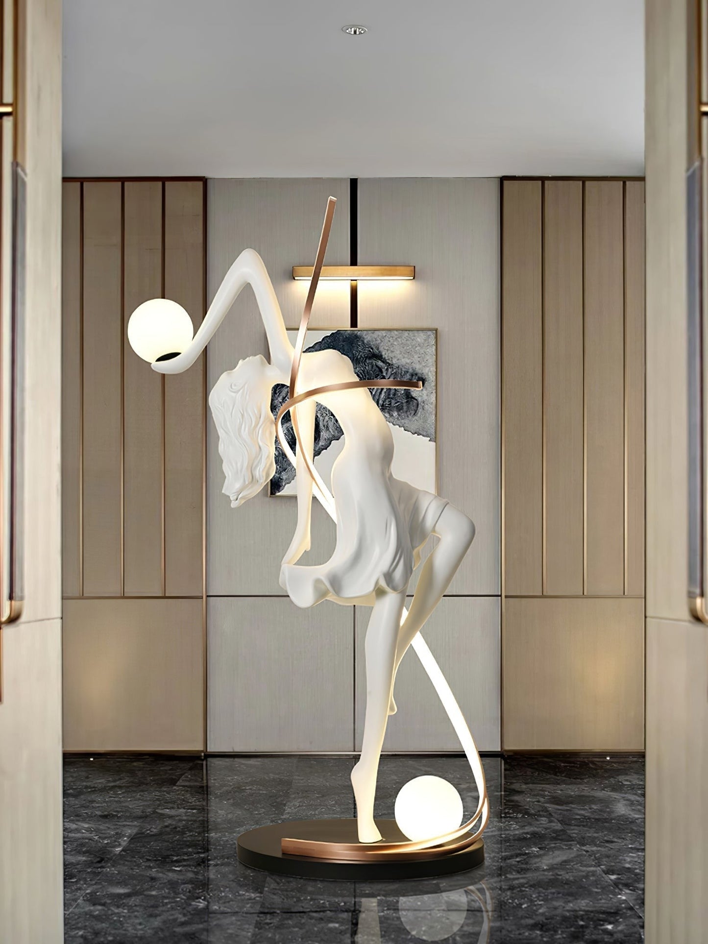Goddess Sculpture Floor Light
