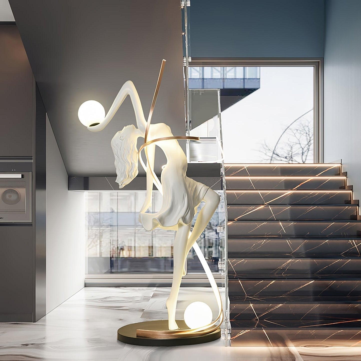 Goddess Sculpture Floor Light