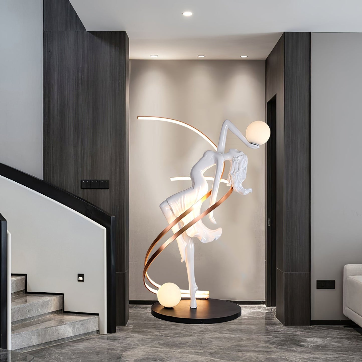 Goddess Sculpture Floor Light