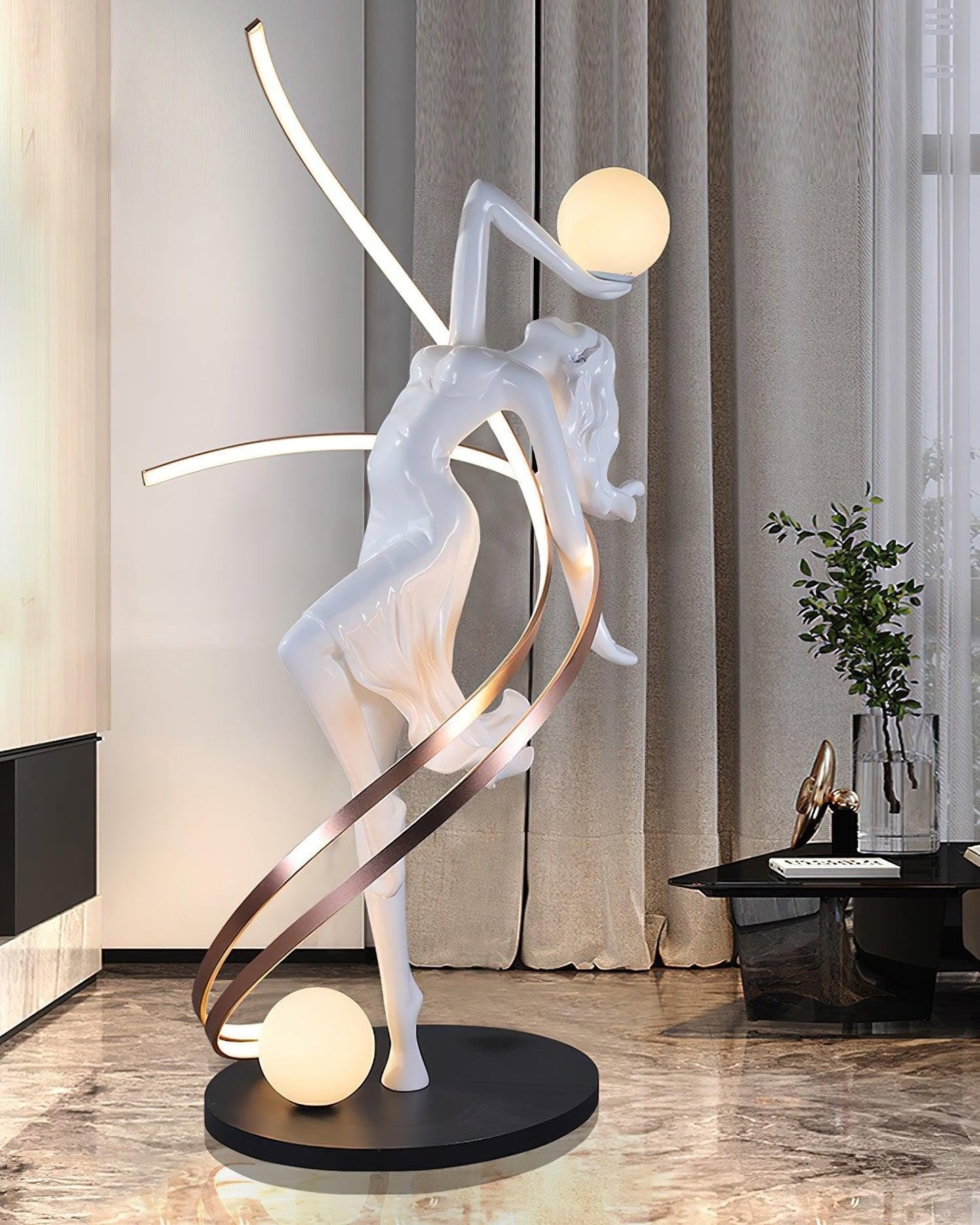 Goddess Sculpture Floor Light
