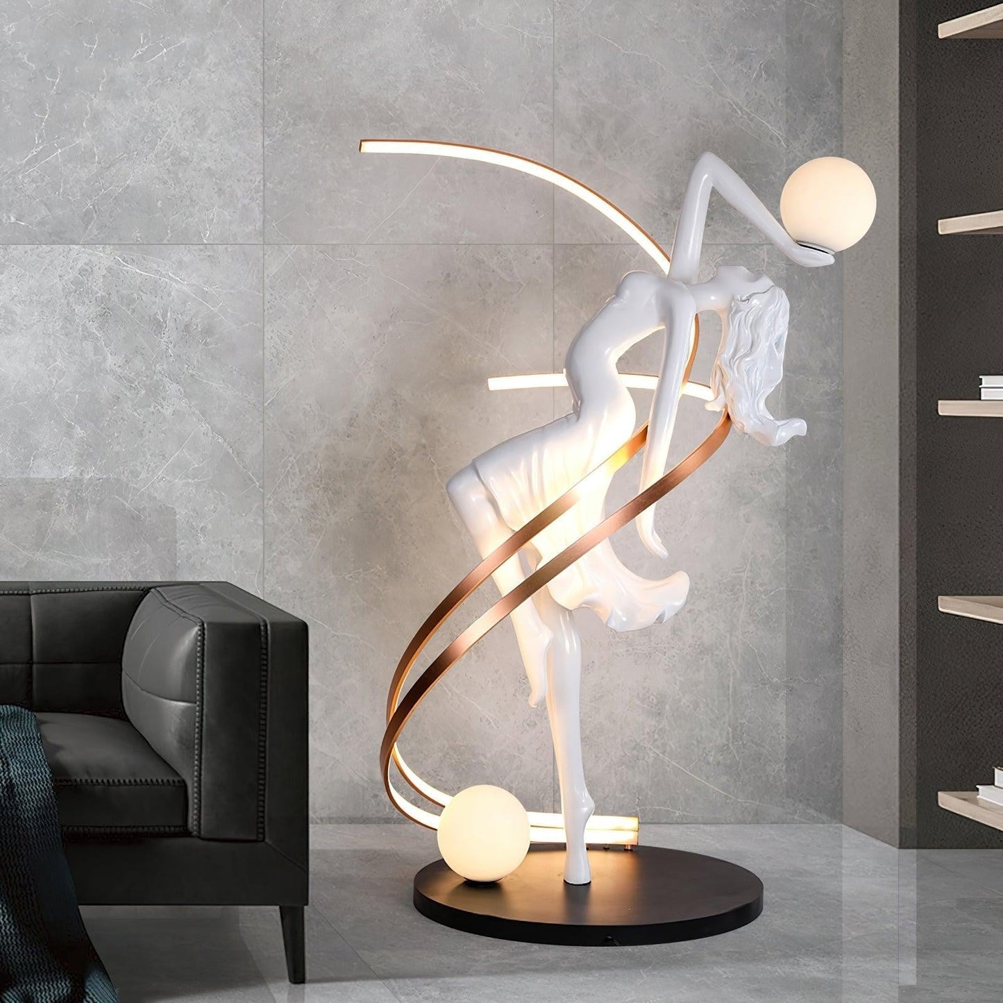 Goddess Sculpture Floor Light