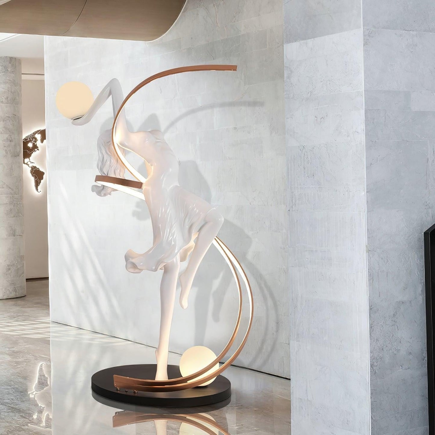 Goddess Sculpture Floor Light