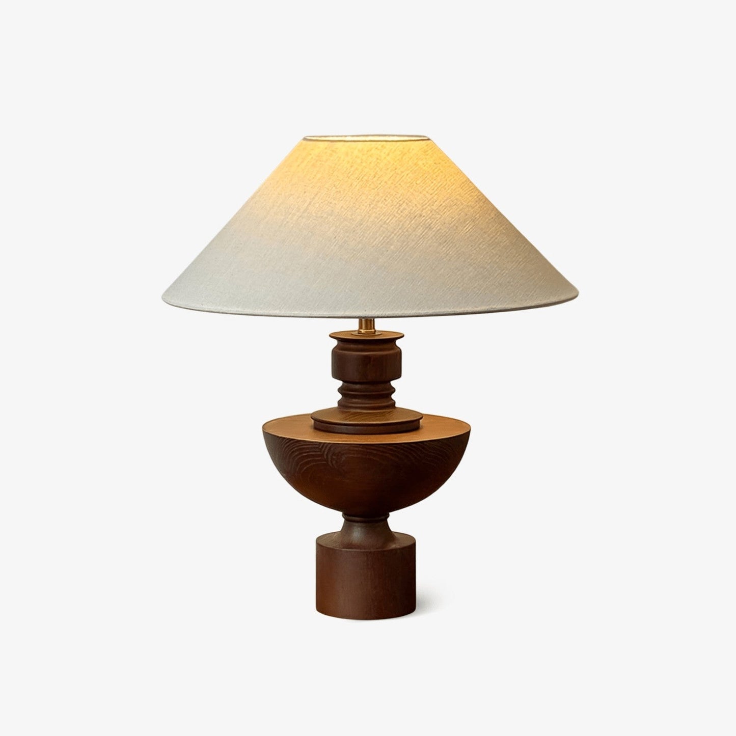 Helios Wooden Vase Table Lamp