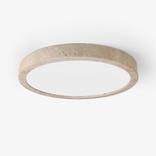 Horizon Travertine Flush Ceiling Light