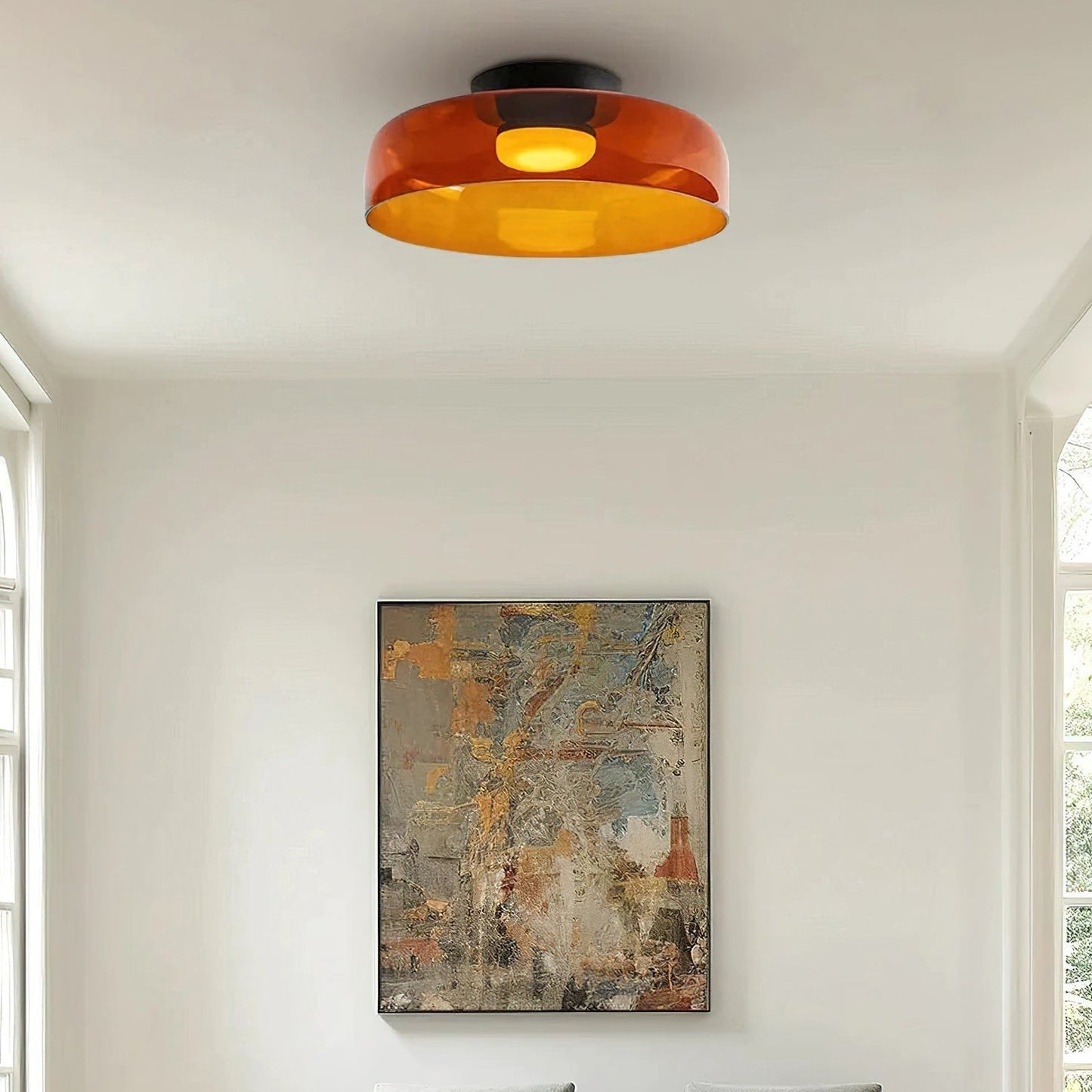 Layered Glass Ceiling Light