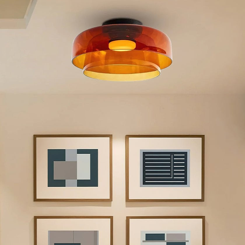 Layered Glass Ceiling Light