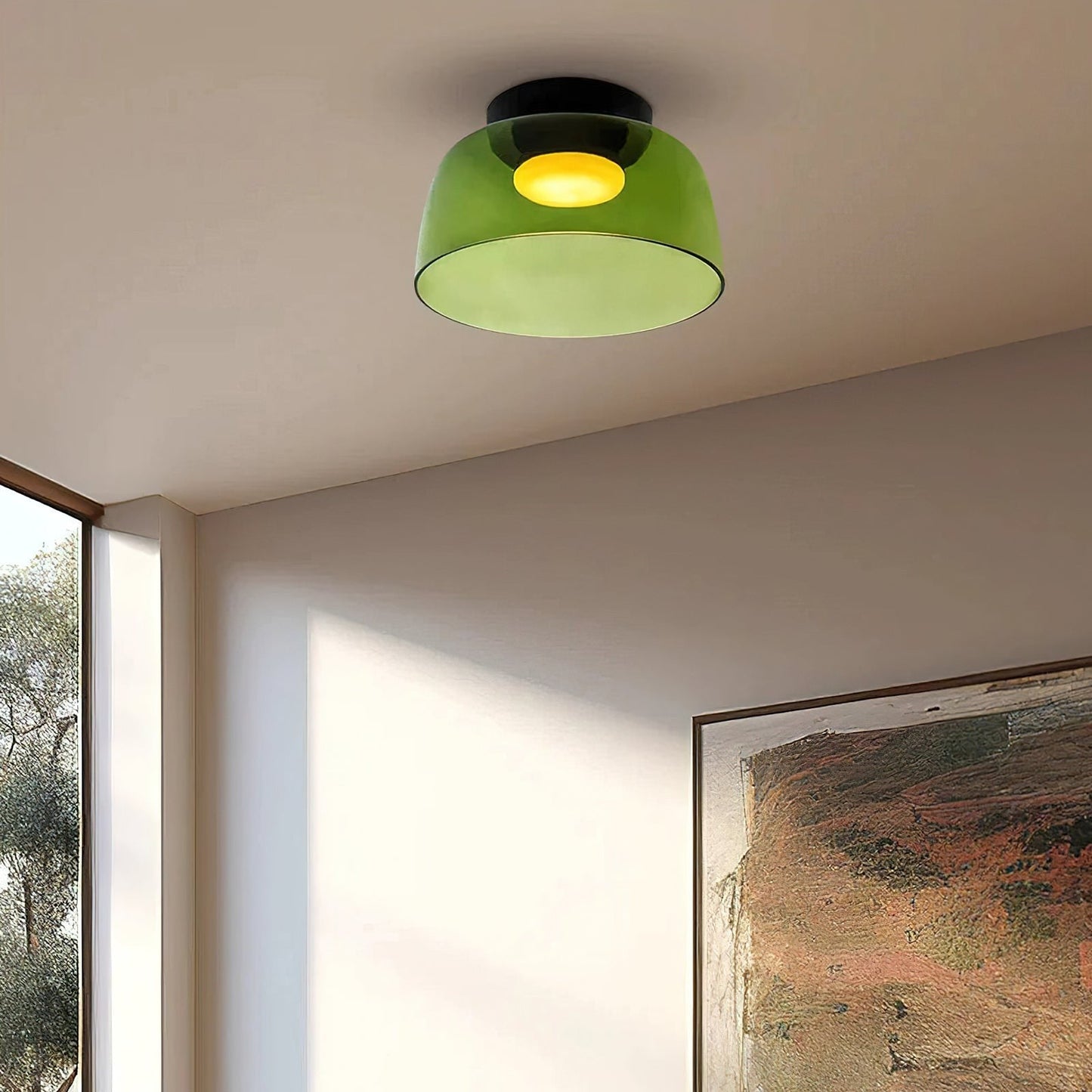 Layered Glass Ceiling Light