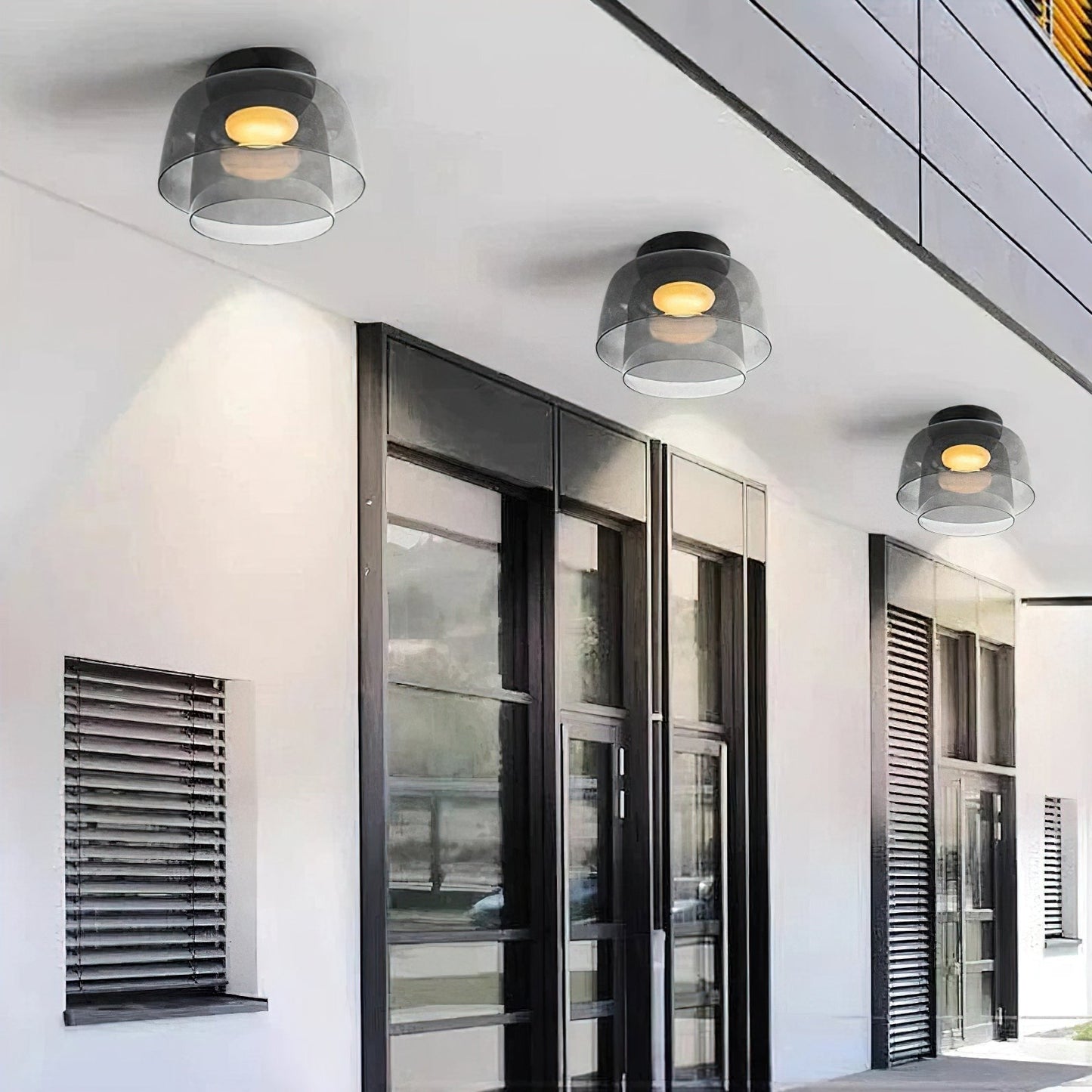 Layered Glass Ceiling Light