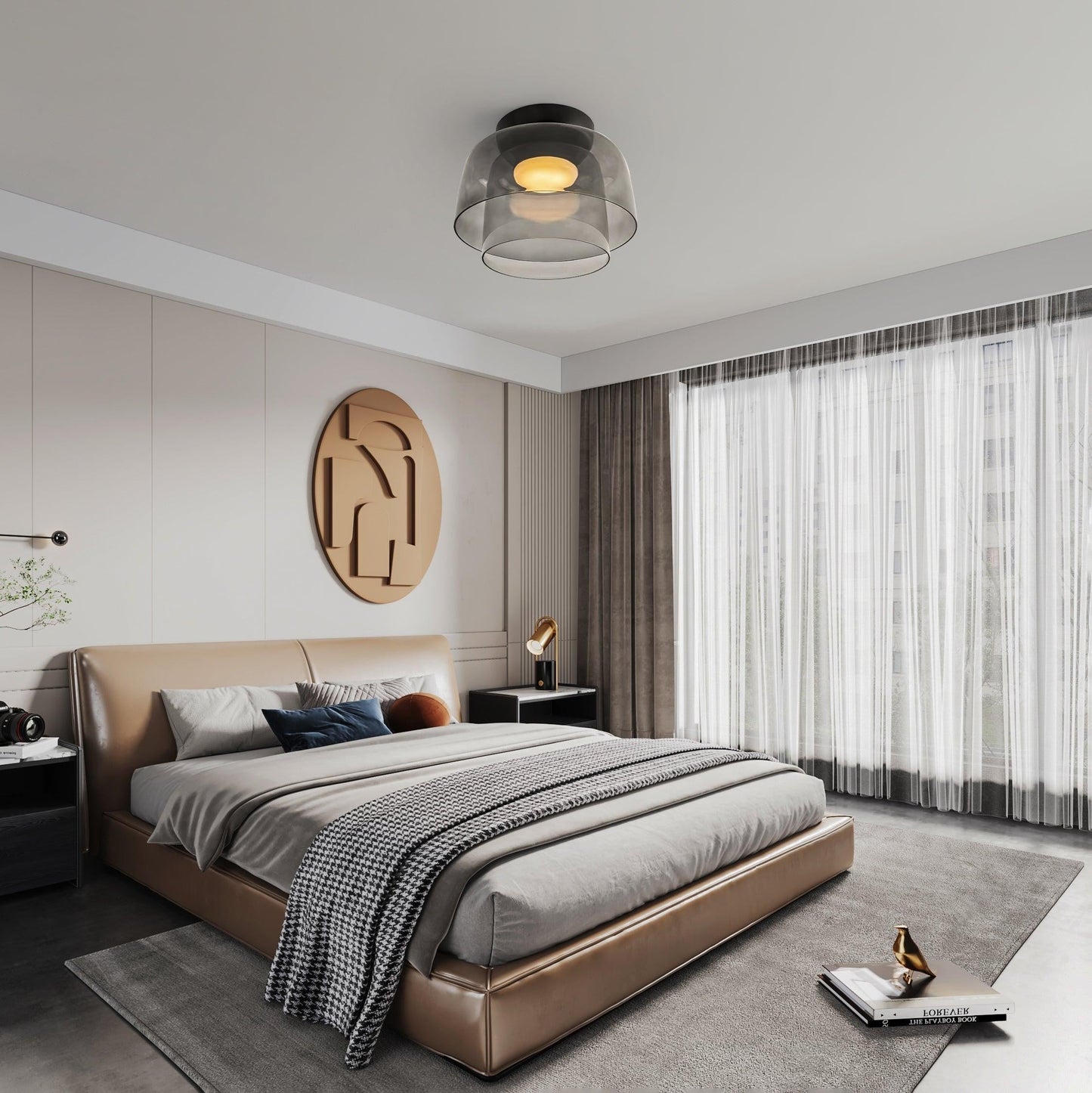 Layered Glass Ceiling Light