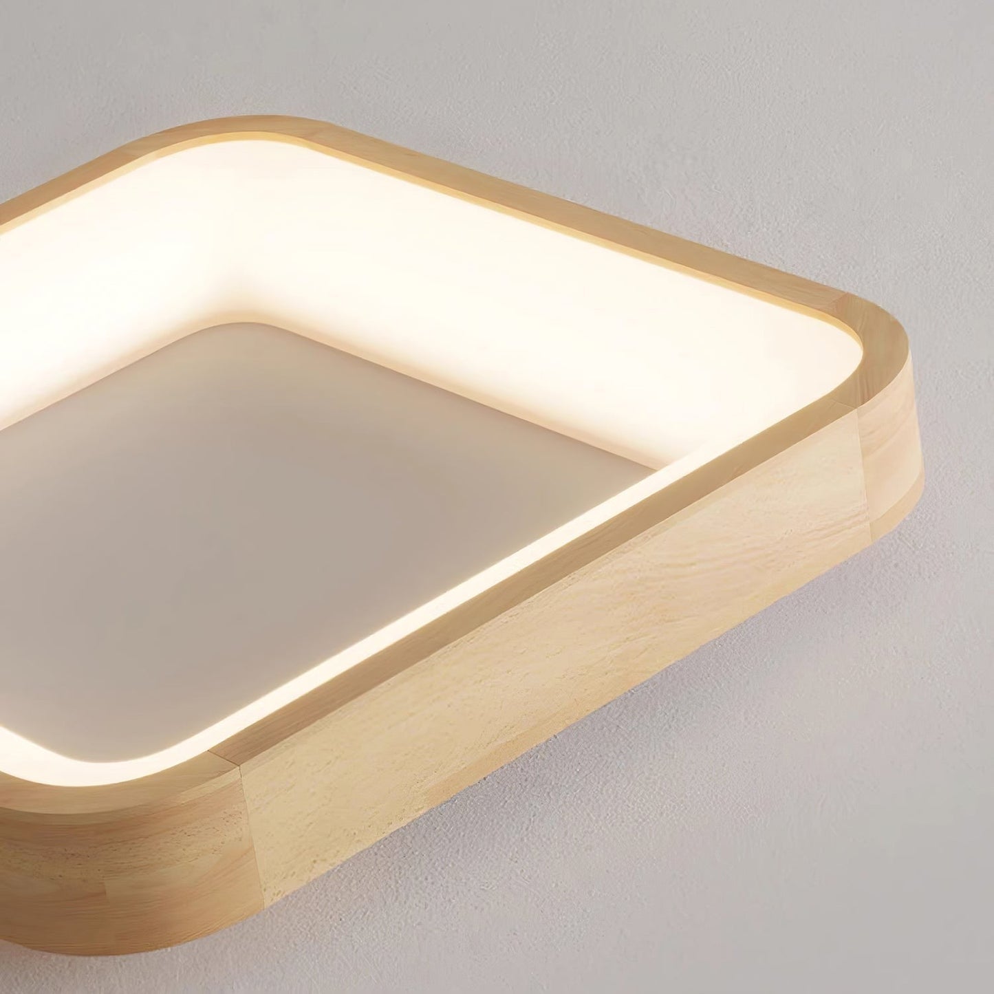 Ligna Square Flush Ceiling Light