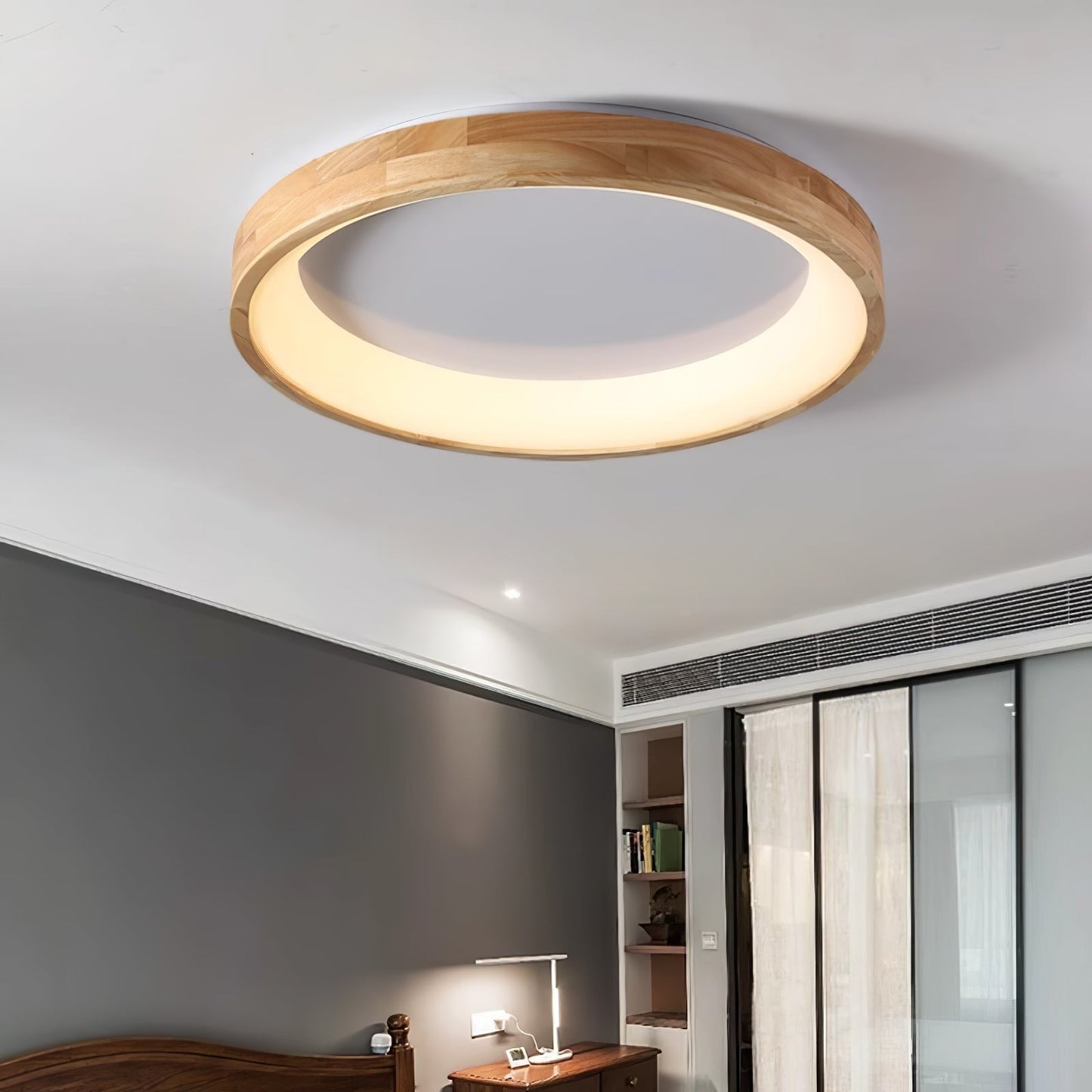 Ligna Square Flush Ceiling Light