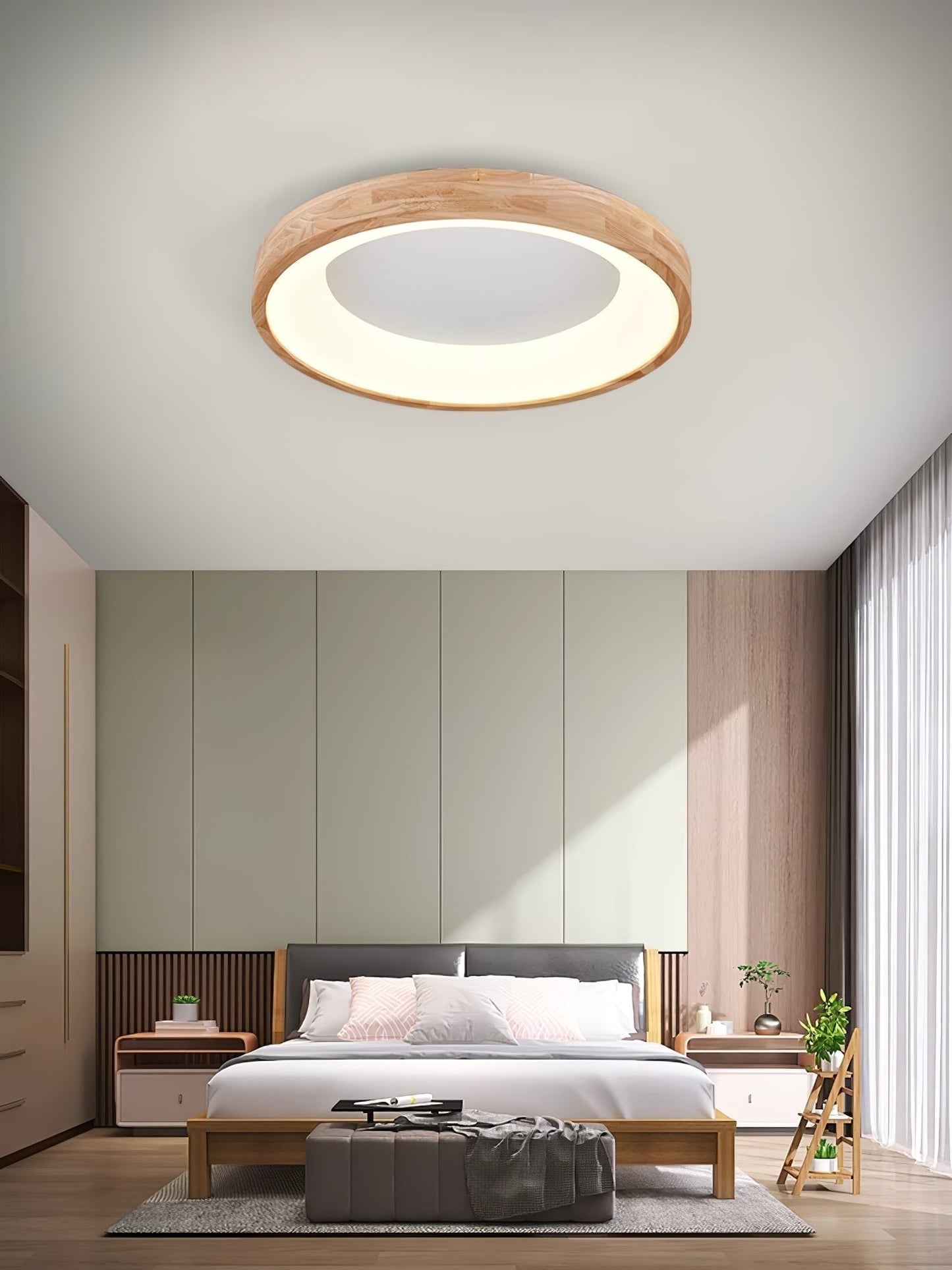 Ligna Square Flush Ceiling Light