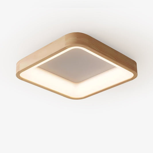 Ligna Square Flush Ceiling Light