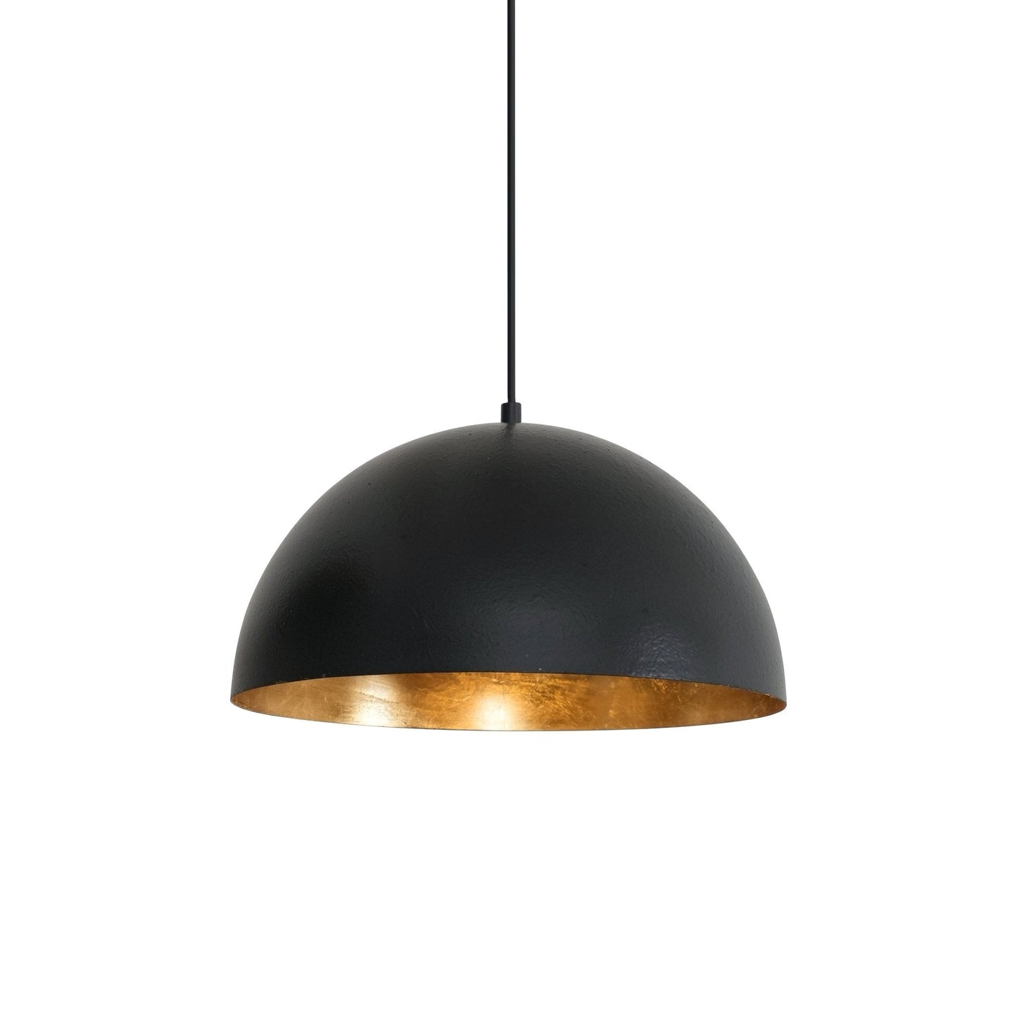 Modern Dome Pendant with Gold Interior