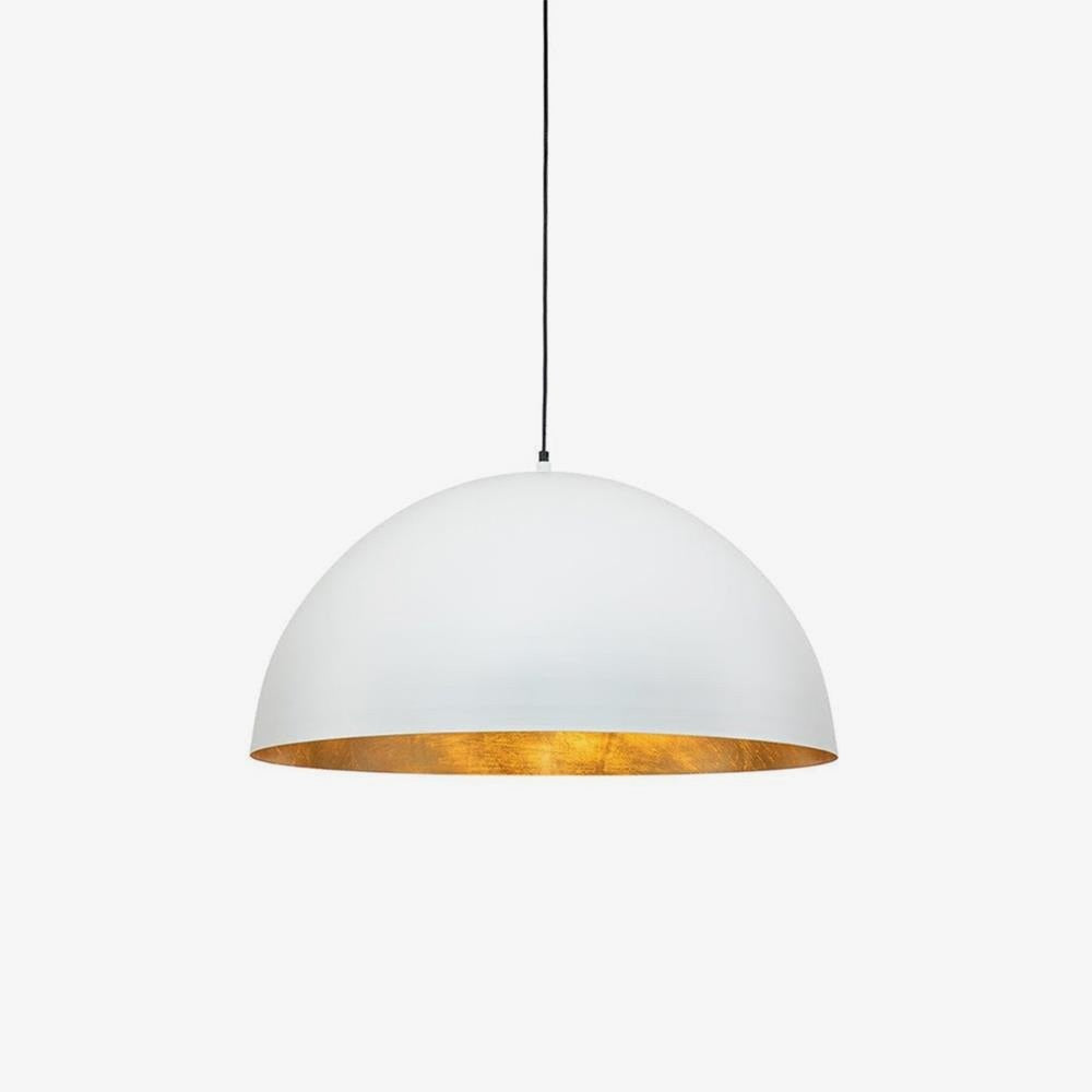 Modern Dome Pendant with Gold Interior
