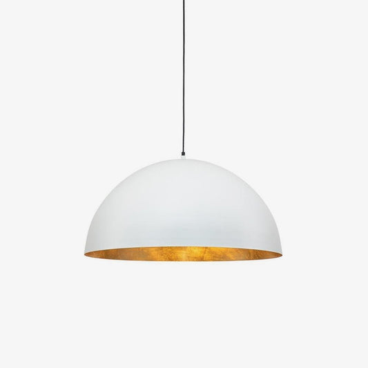 Modern Dome Pendant with Gold Interior