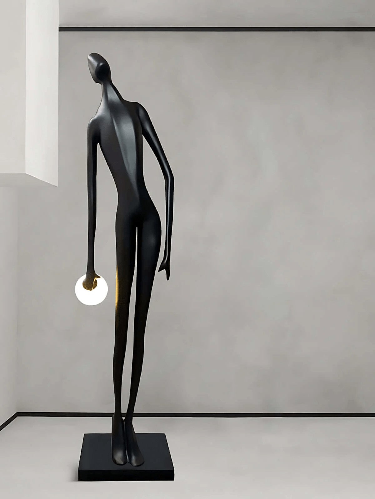 Noir Muse Sculptural Floor Lamp