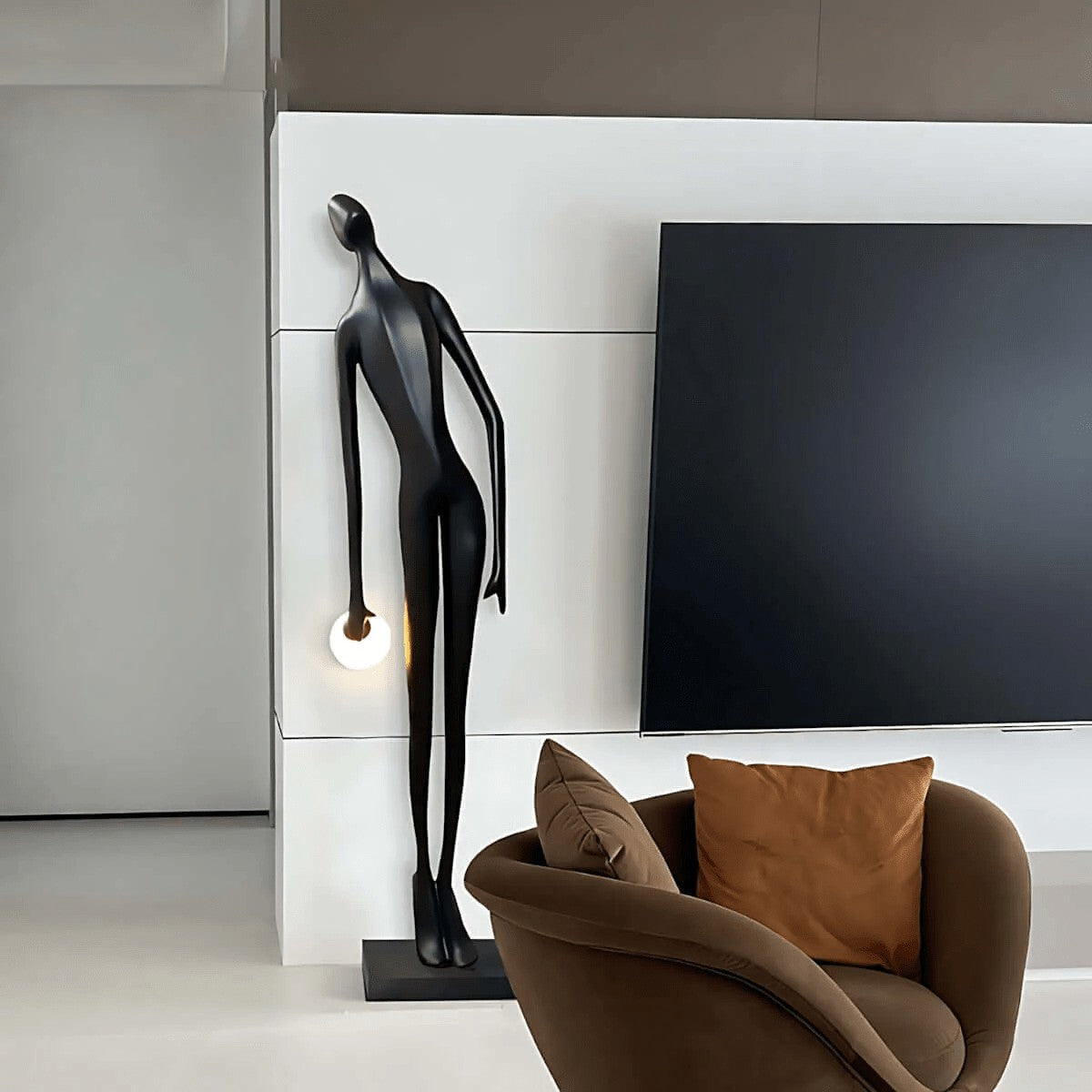 Noir Muse Sculptural Floor Lamp