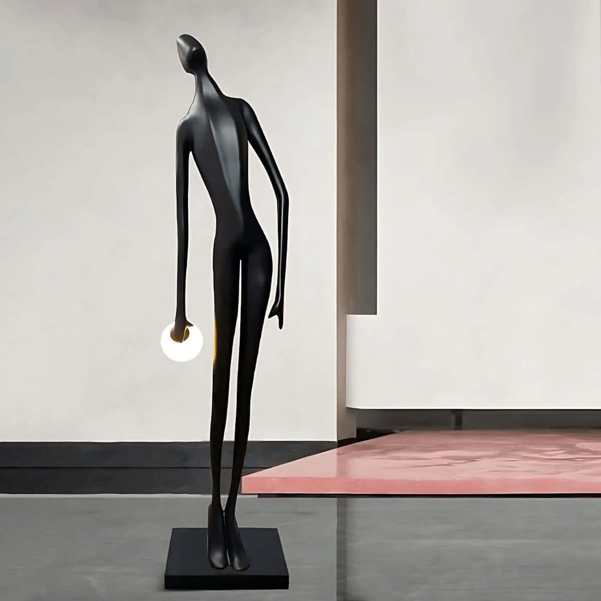Noir Muse Sculptural Floor Lamp
