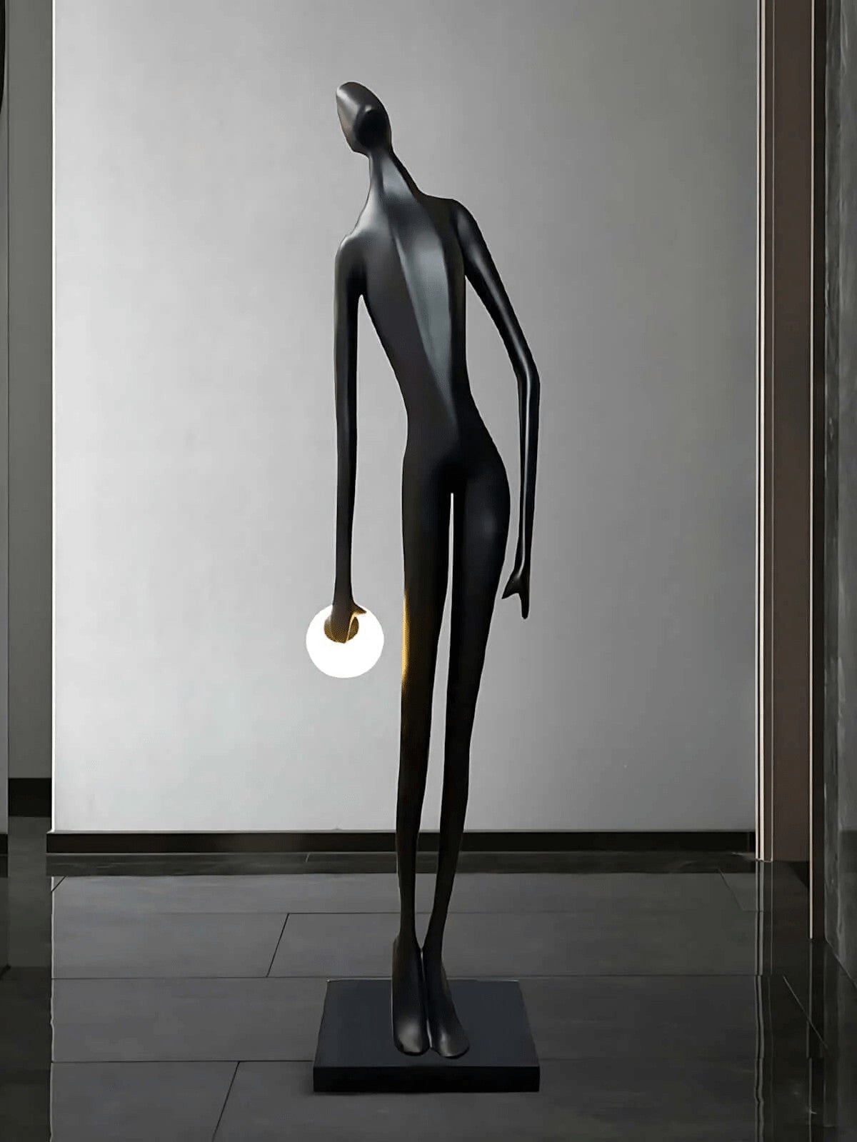 Noir Muse Sculptural Floor Lamp