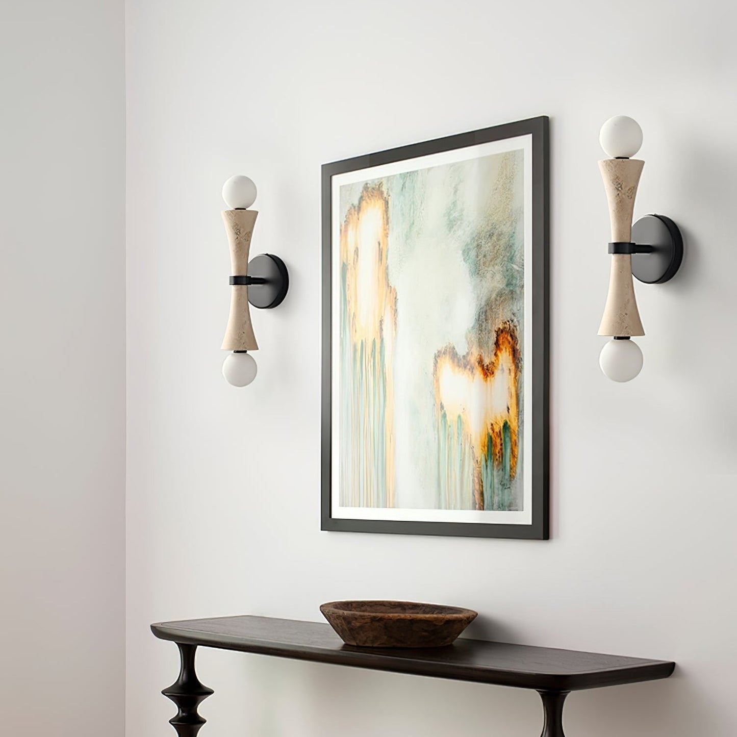 Obel Travertine Wall Sconce