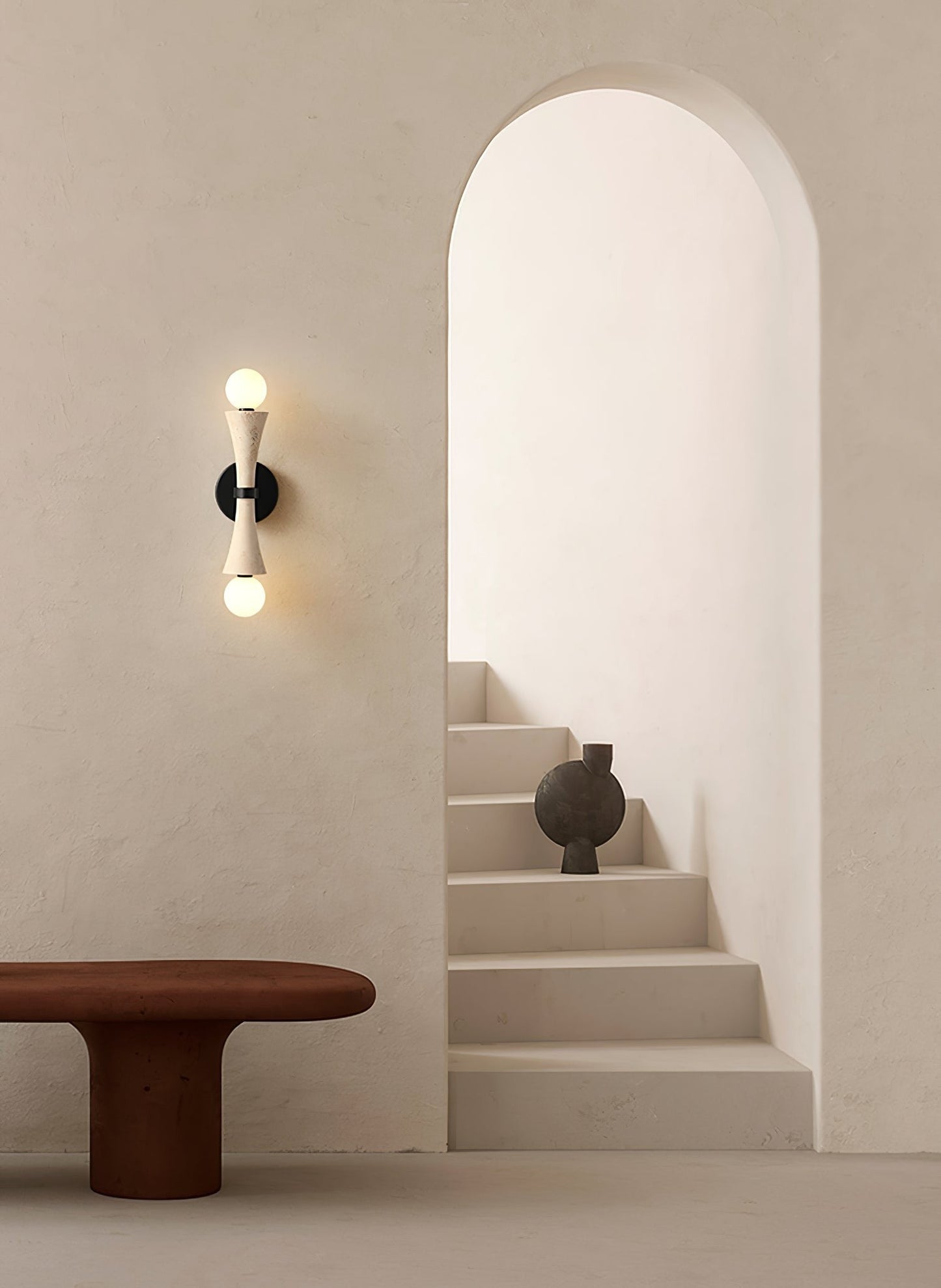 Obel Travertine Wall Sconce