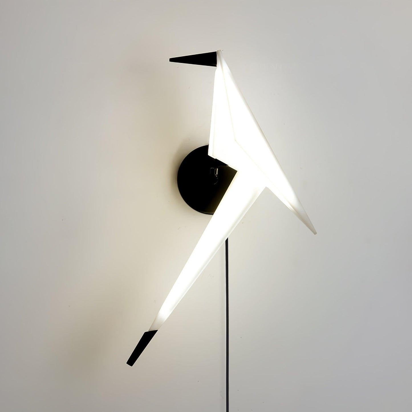 Paper Crane Plug-In Wall Lamp