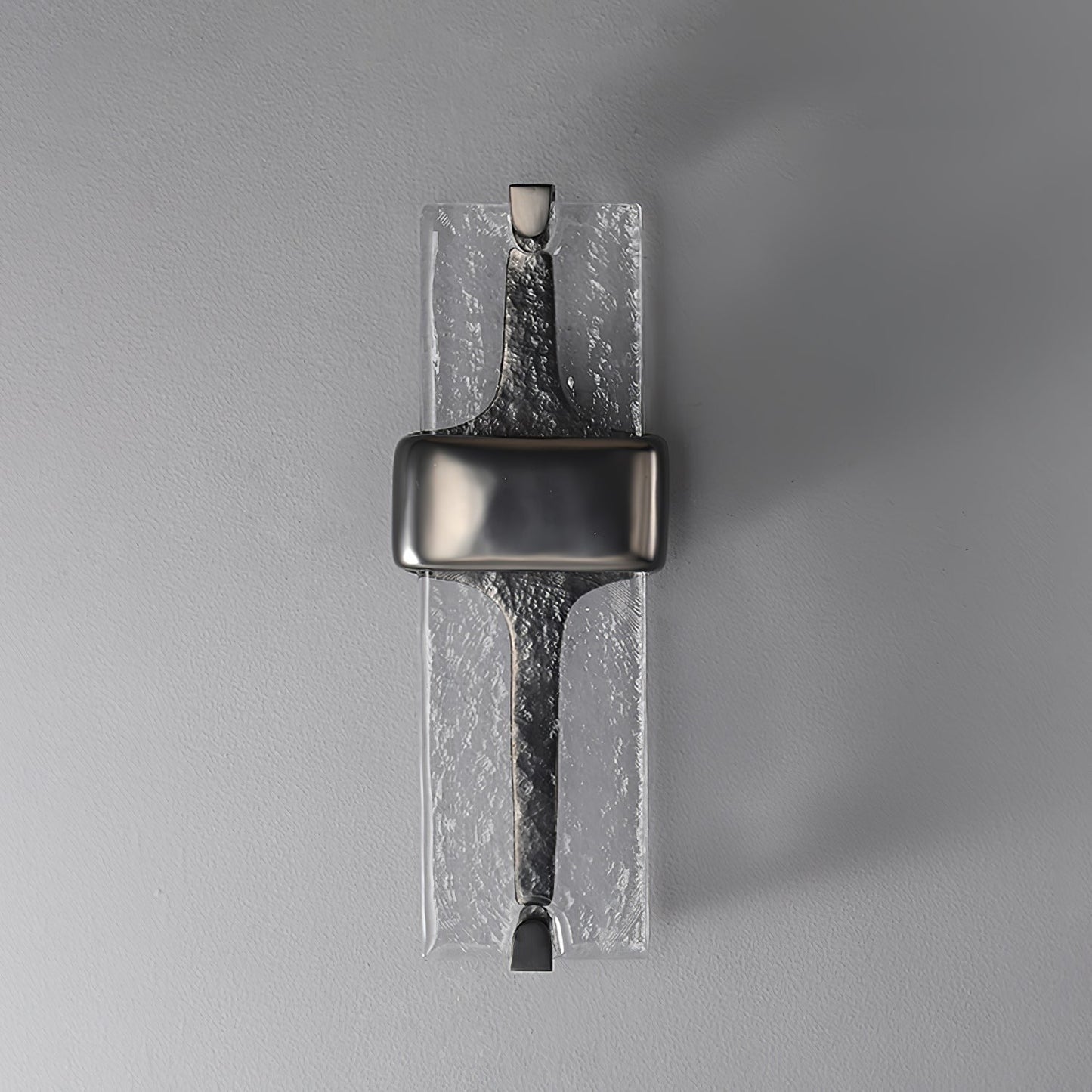 Sculpted Glass Torch Wall Light