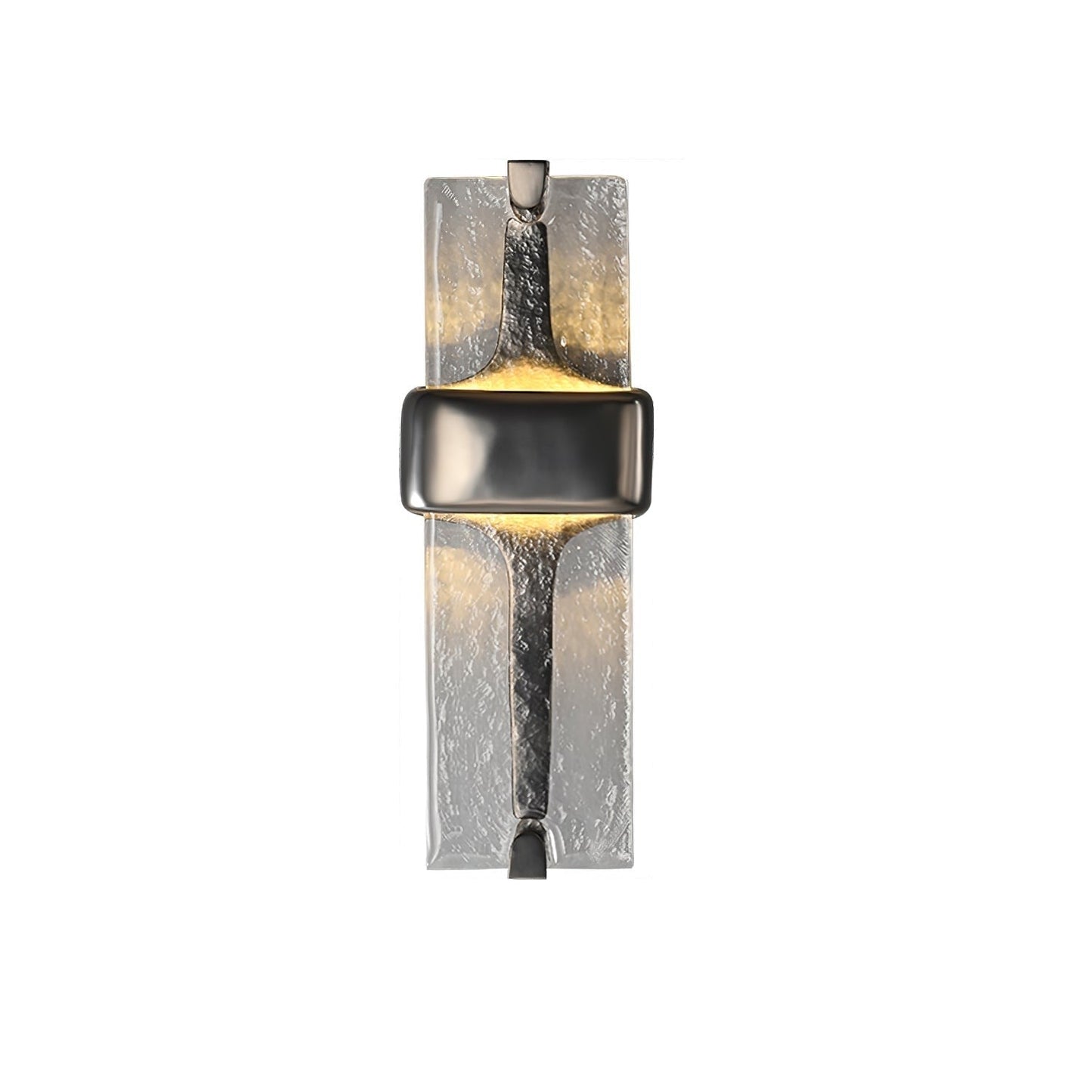 Sculpted Glass Torch Wall Light