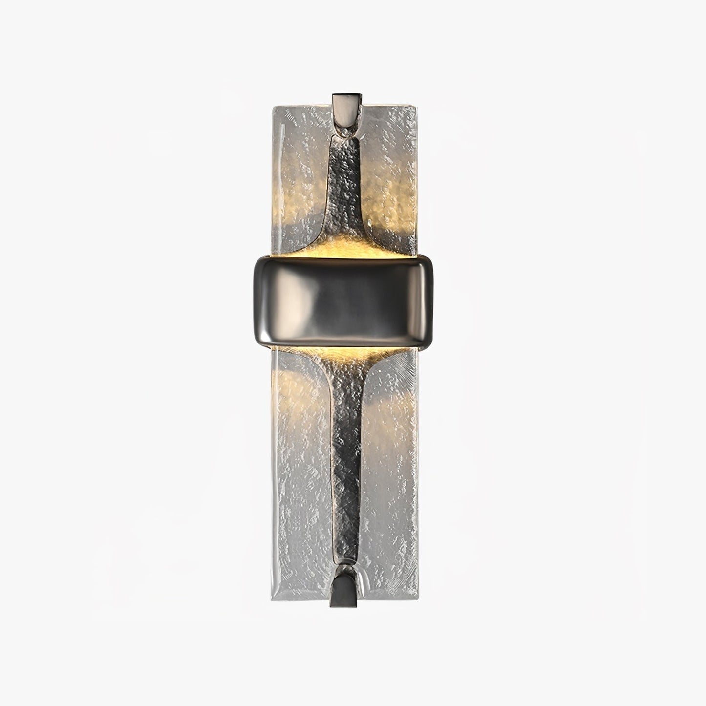 Sculpted Glass Torch Wall Light