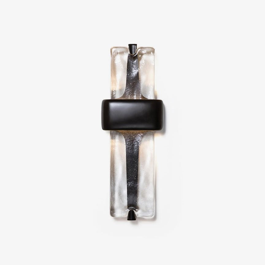 Sculpted Glass Torch Wall Light