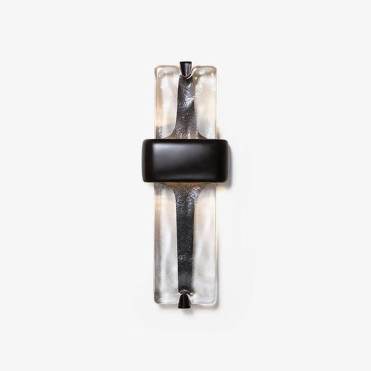Sculpted Glass Torch Wall Light